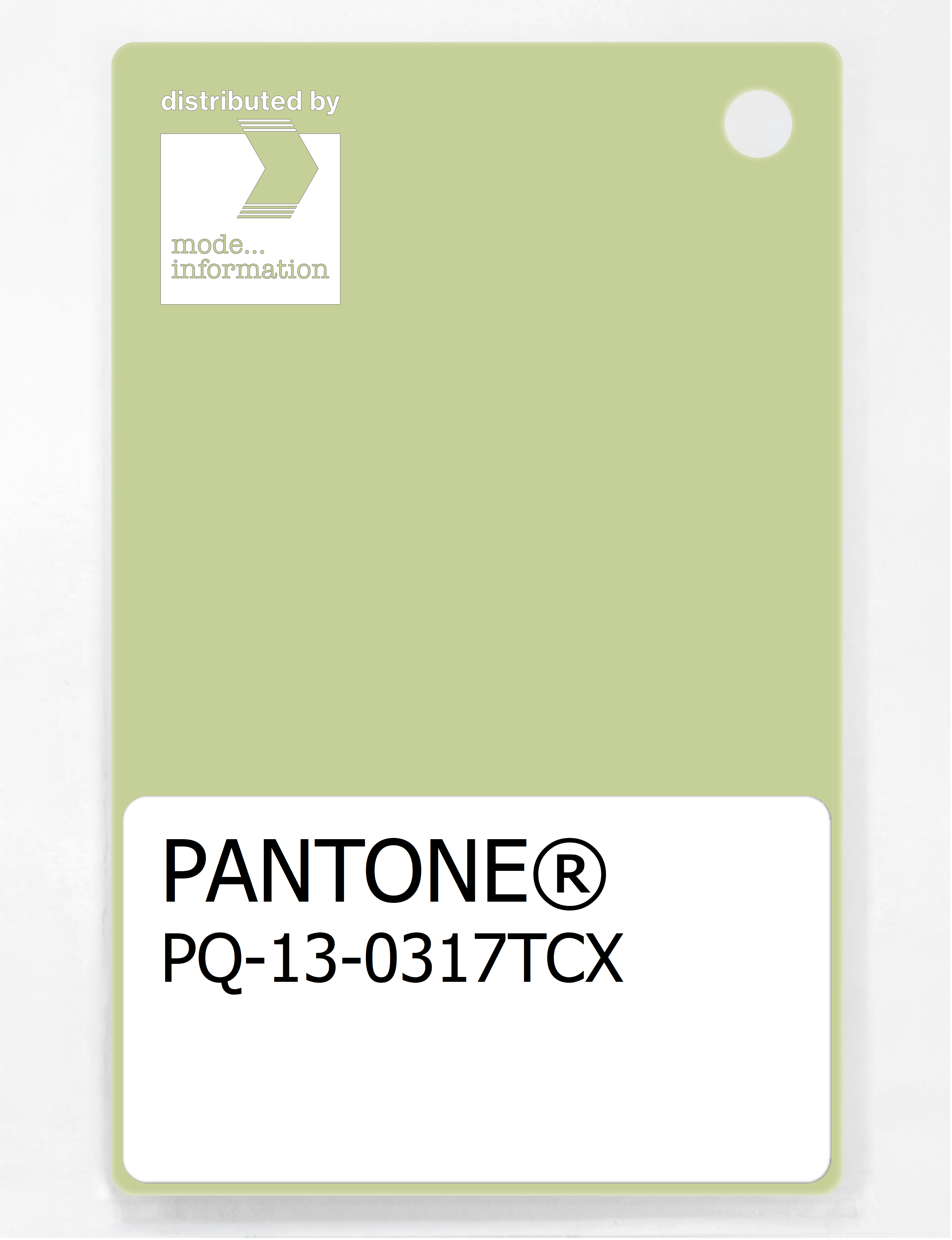 Artikelbild 1 des Artikels “PANTONE® PLASTIC STANDARD CHIP PQ 13-0317 TCX Lily Green “