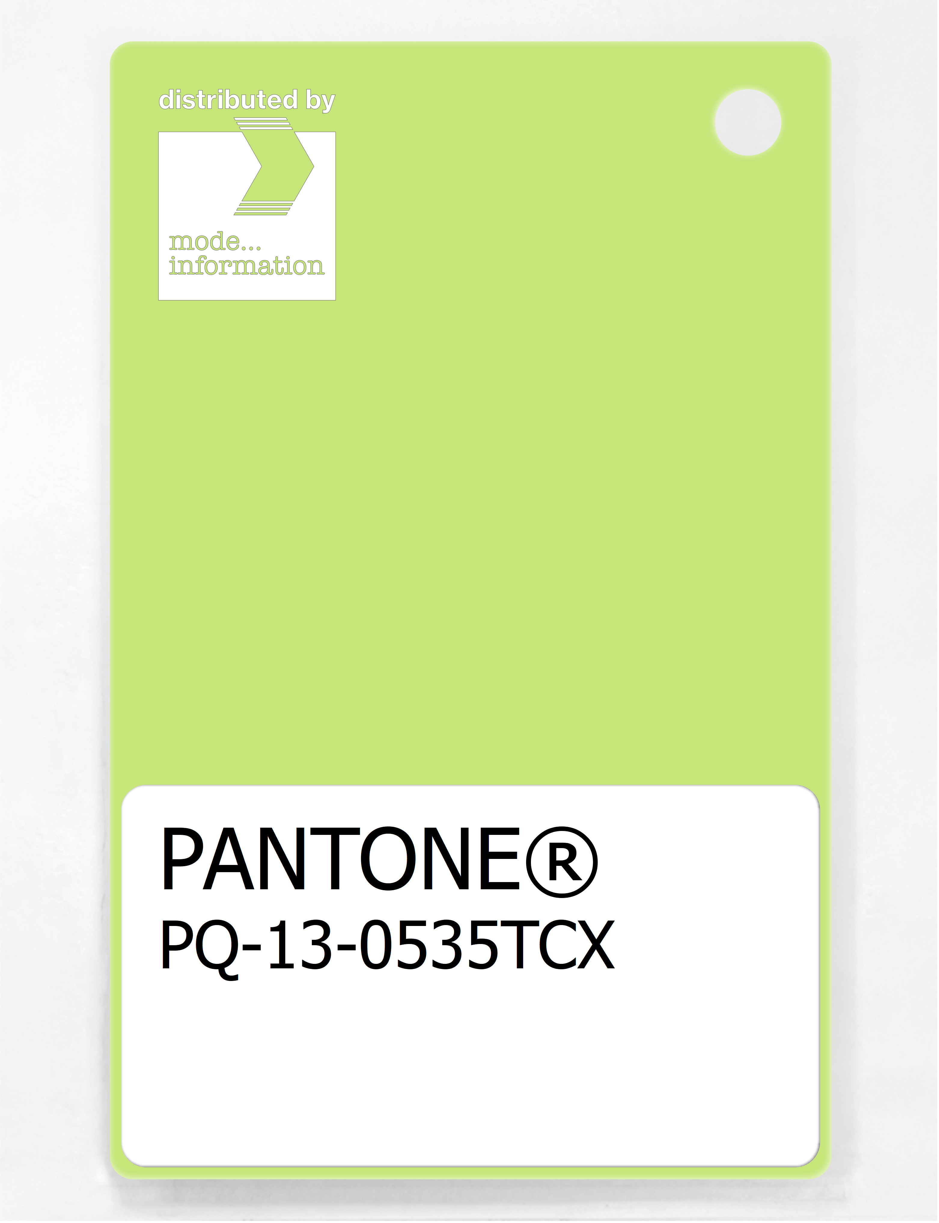 Artikelbild 1 des Artikels “PANTONE® PLASTIC STANDARD CHIP PQ 13-0535 TCX Sharp Green “