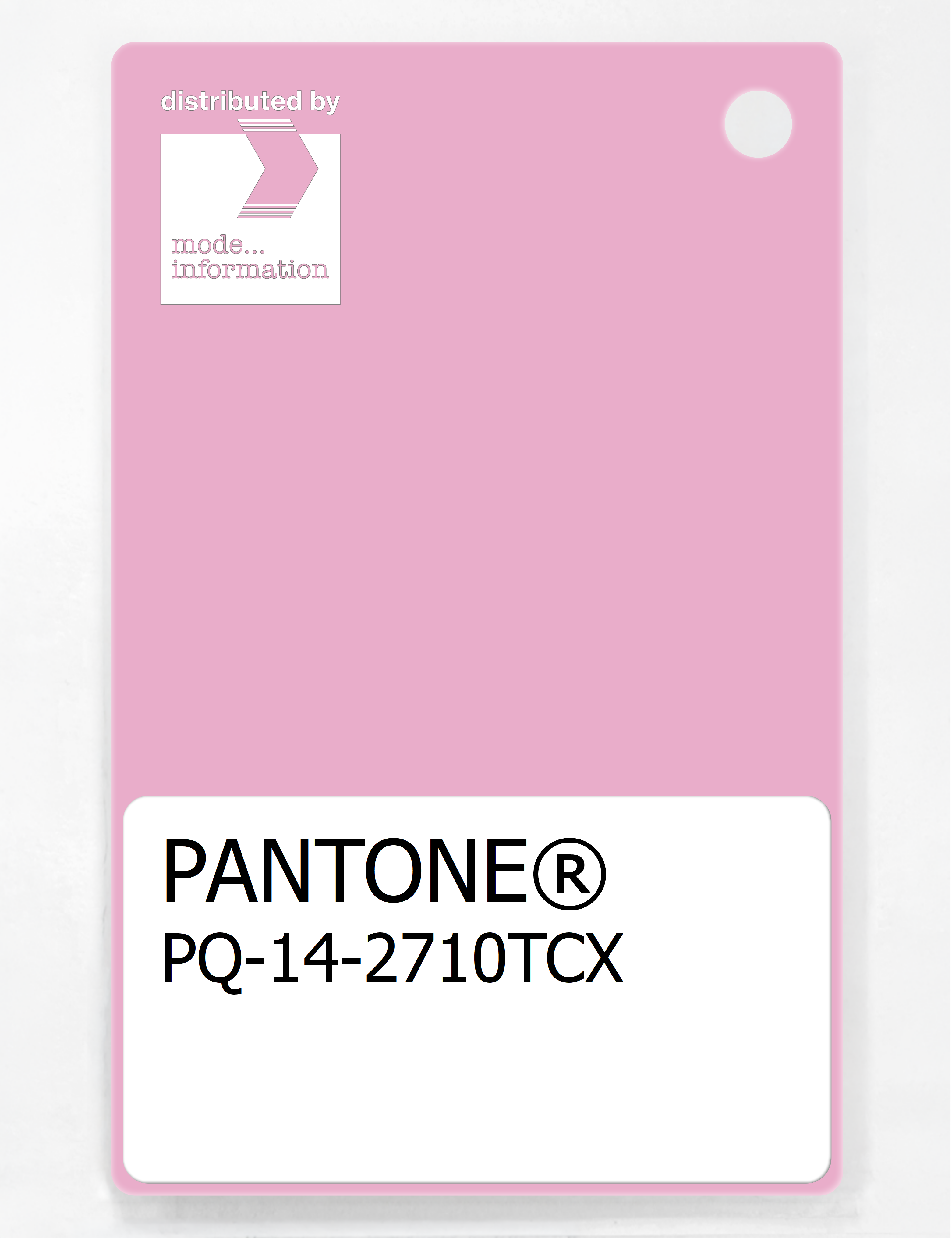 Product image 1 of the product “PANTONE® PLASTIC STANDARD CHIP PQ 14-2710 TCX Lilac Sachet ”