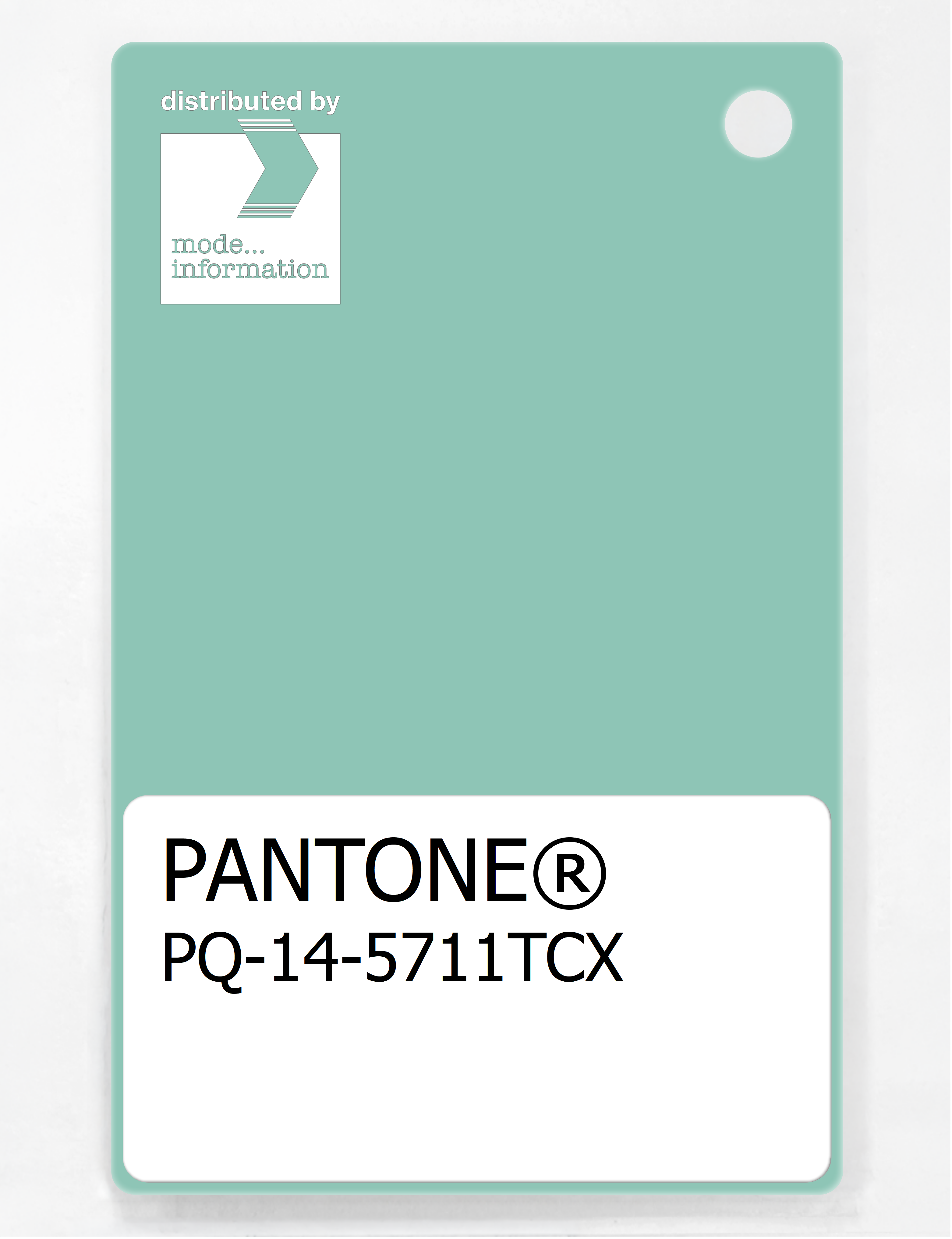 Artikelbild 1 des Artikels “PANTONE® PLASTIC STANDARD CHIP PQ 14-5711 TCX Ocean Wave “