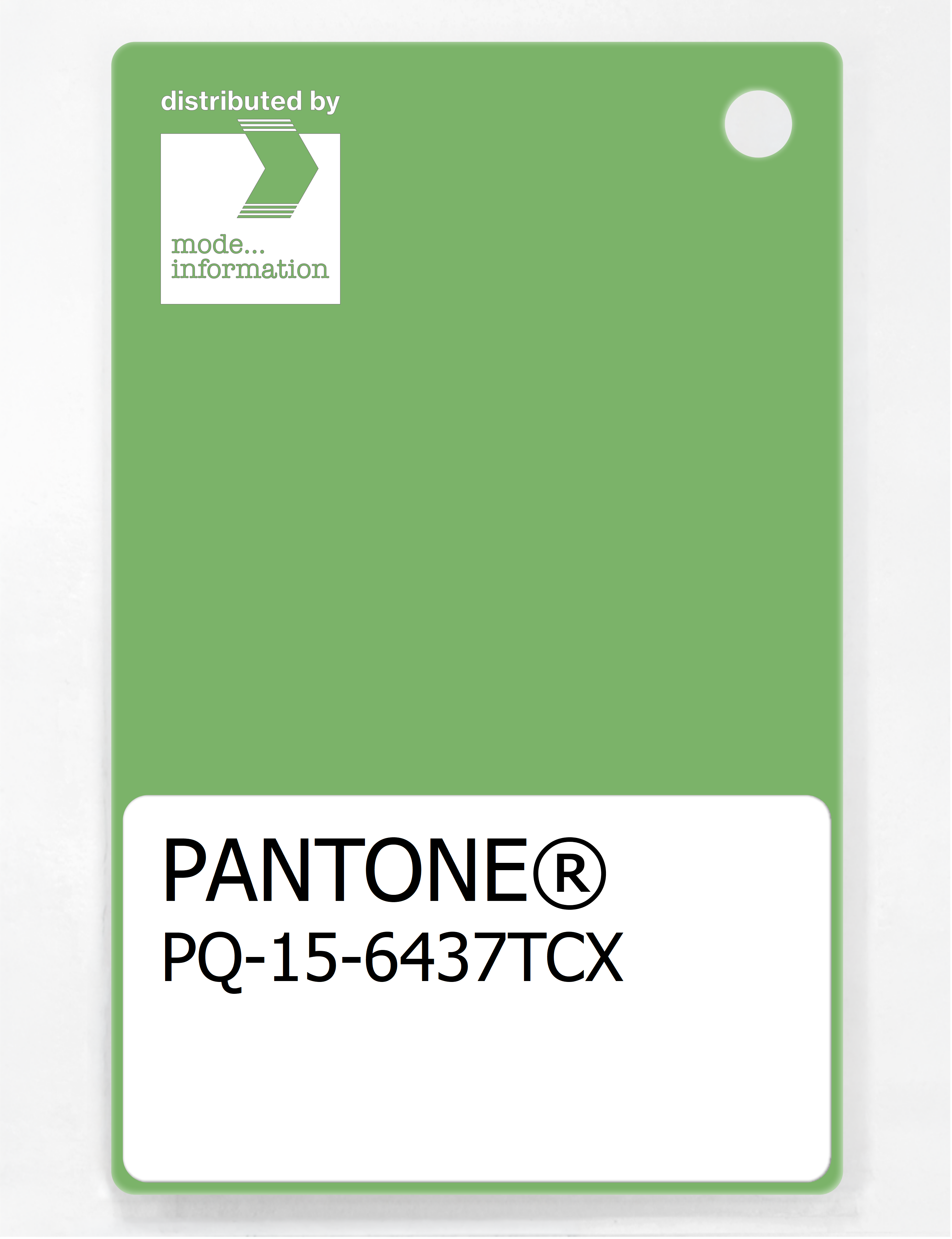 Artikelbild 1 des Artikels “PANTONE® PLASTIC STANDARD CHIP PQ 15-6437 TCX Grass Green “