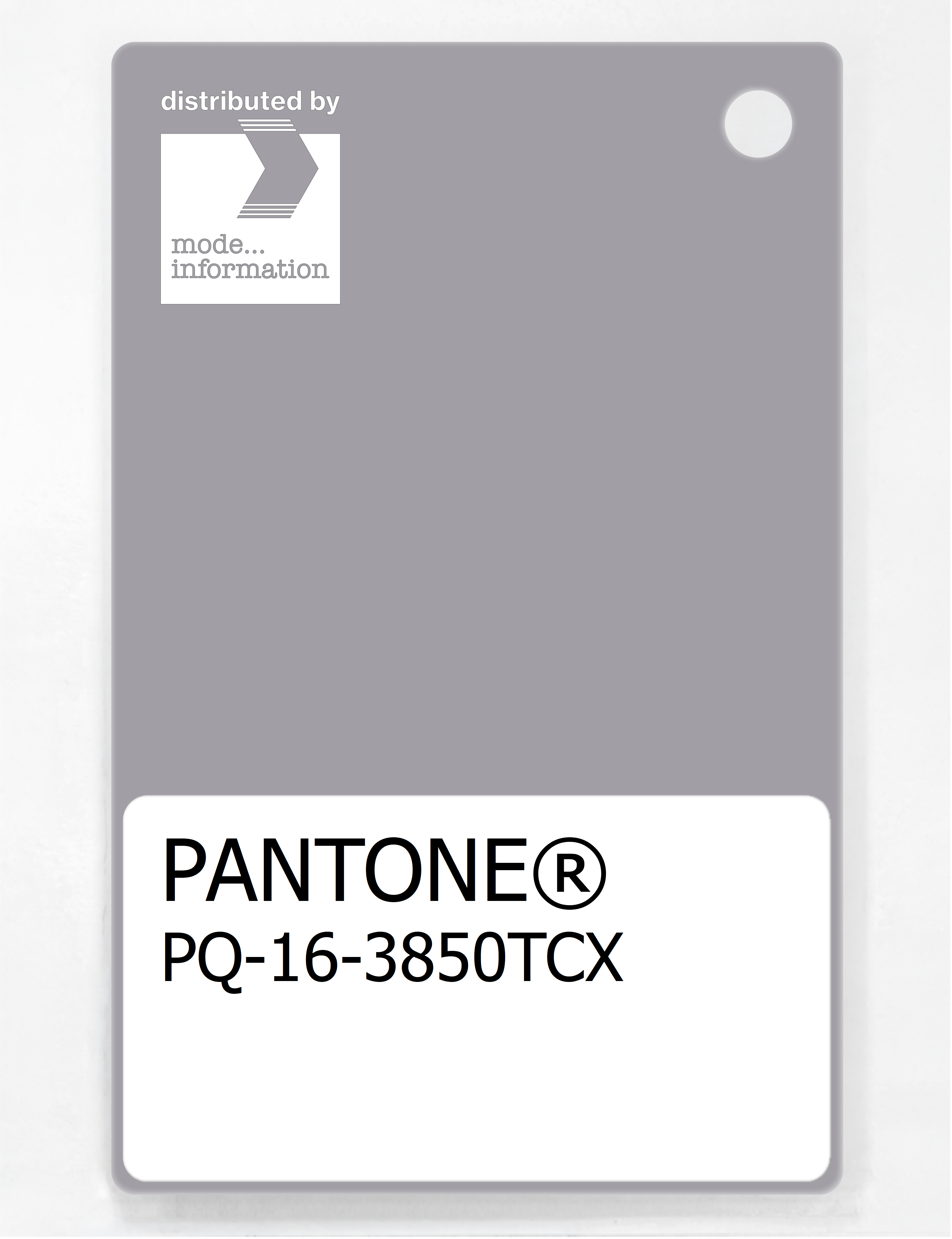 Artikelbild 1 des Artikels “PANTONE® PLASTIC STANDARD CHIP PQ 16-3850 TCX Silver Sconce “