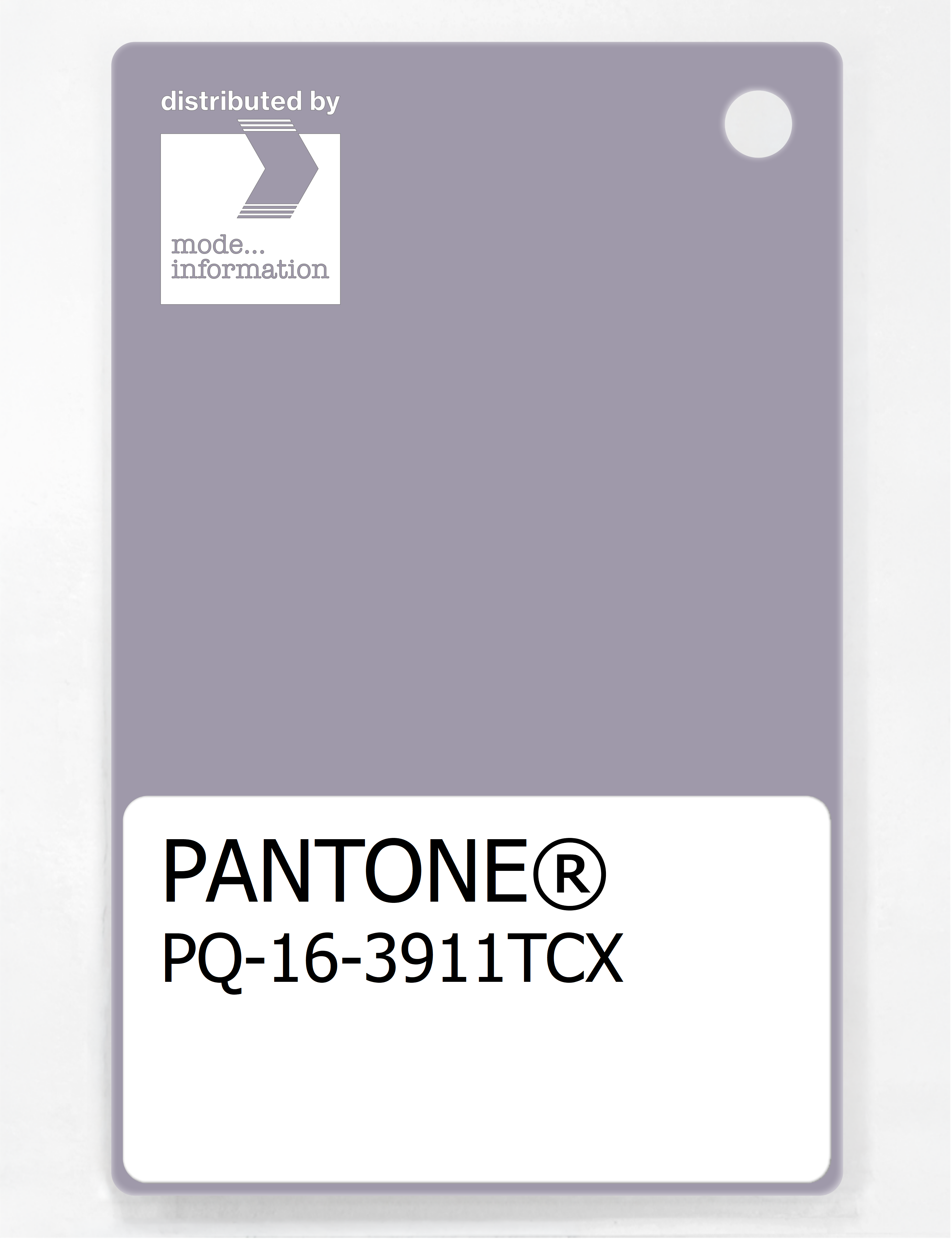 Product image 1 of the product “PANTONE® PLASTIC STANDARD CHIP PQ 16-3911 TCX Lavender Aura ”