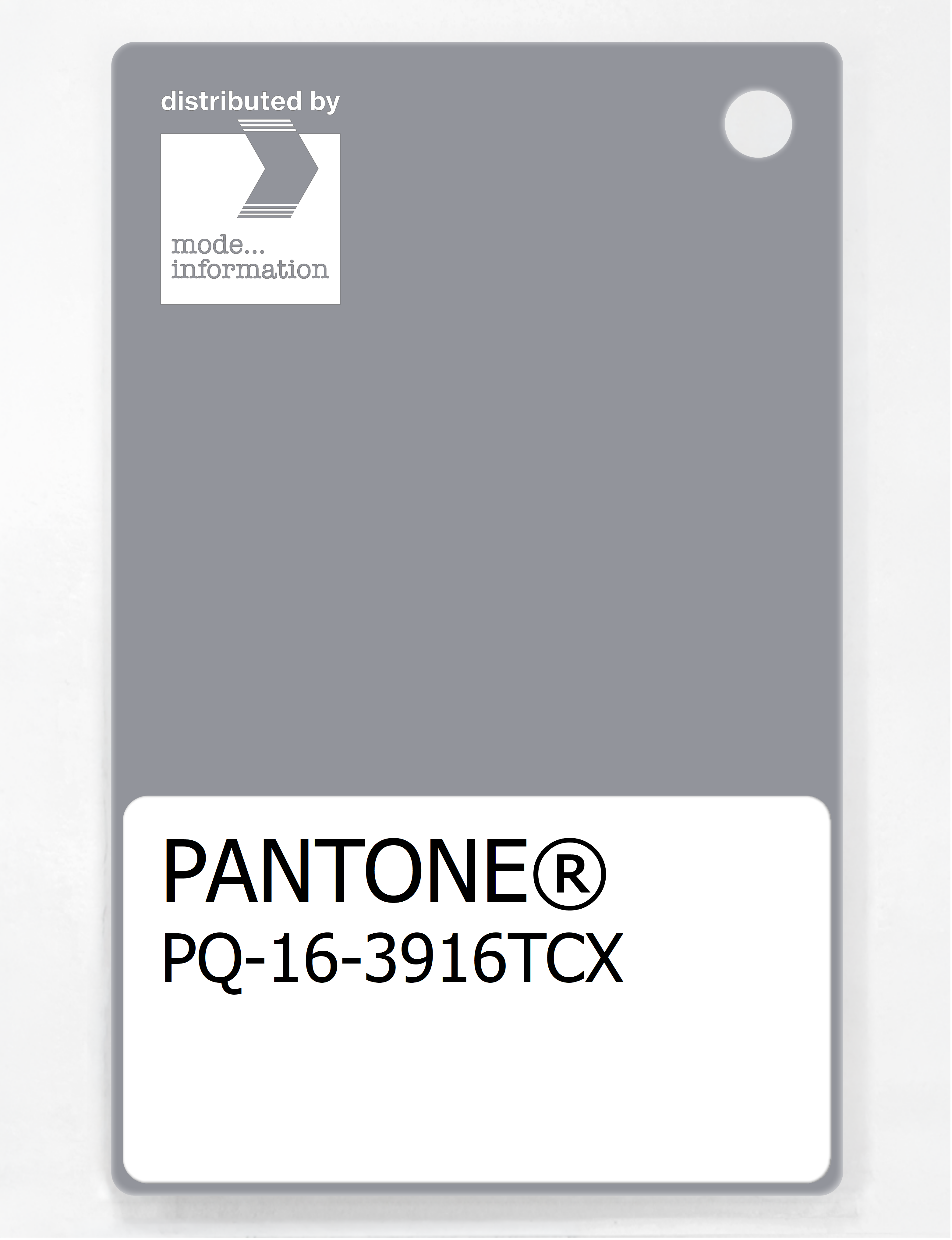 Product image 1 of the product “PANTONE® PLASTIC STANDARD CHIP PQ 16-3916 TCX Sleet ”