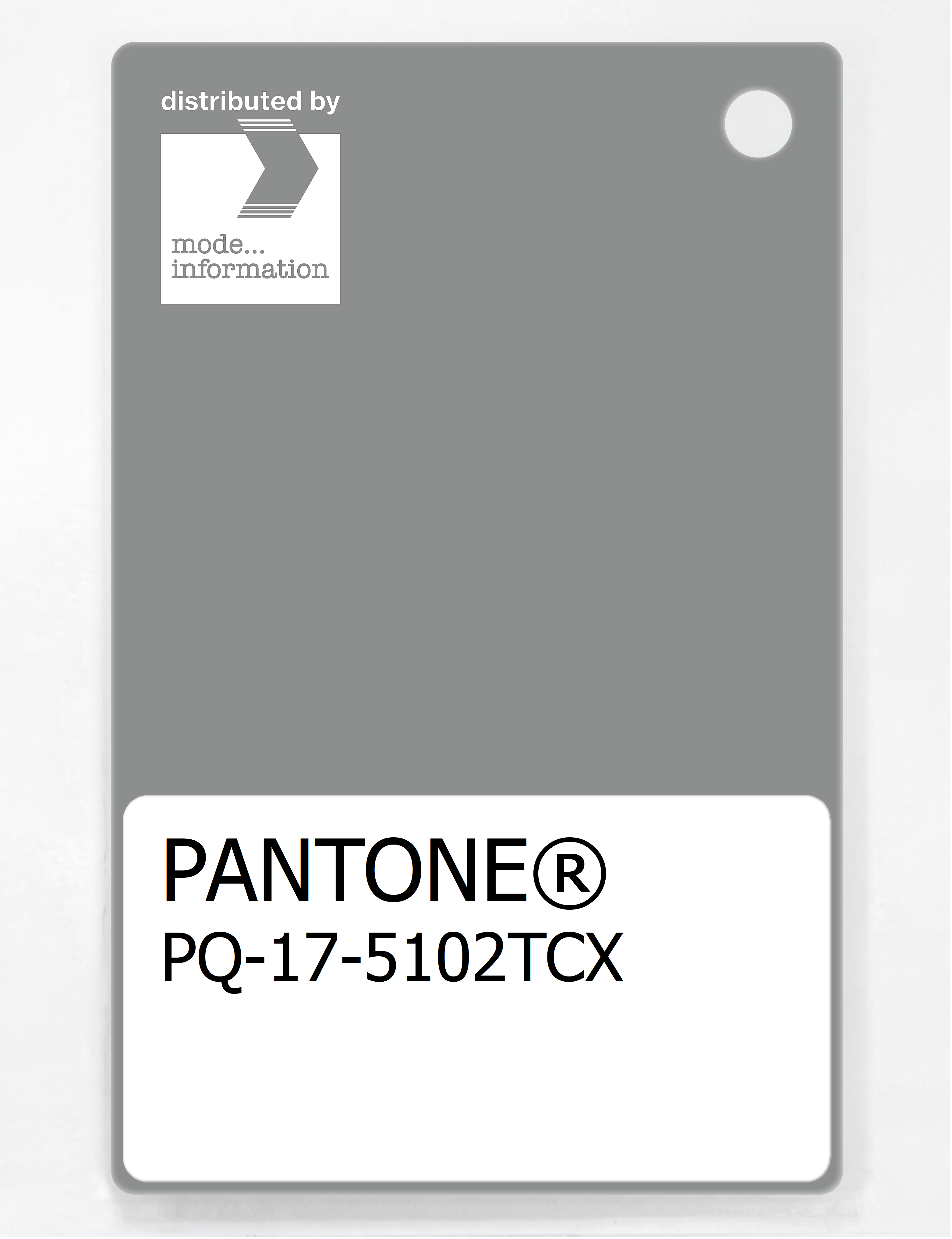 Product image 1 of the product “PANTONE® PLASTIC STANDARD CHIP PQ 17-5102 TCX Griffin ”