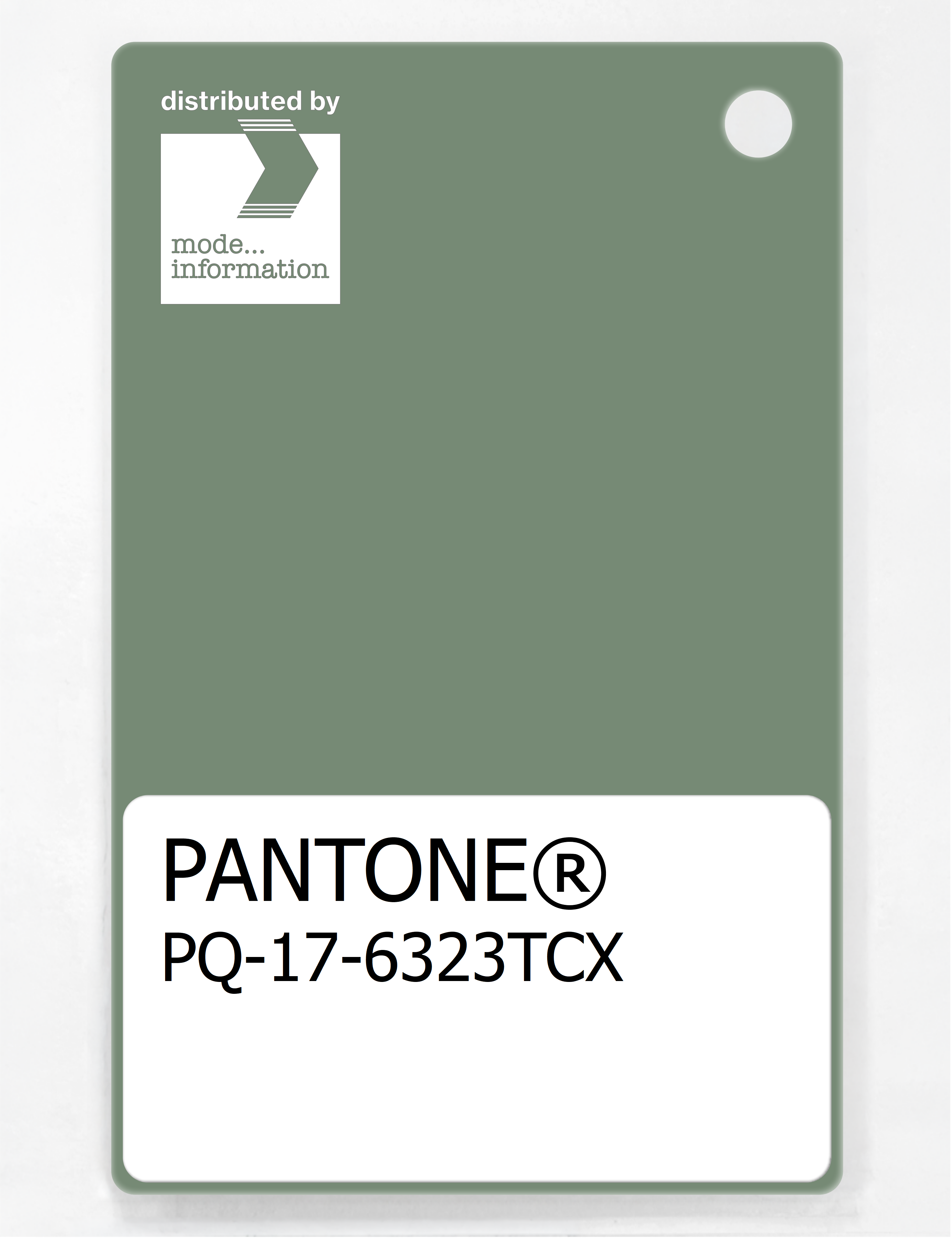 Artikelbild 1 des Artikels “PANTONE® PLASTIC STANDARD CHIP PQ 17-6323 TCX Hedge Green “