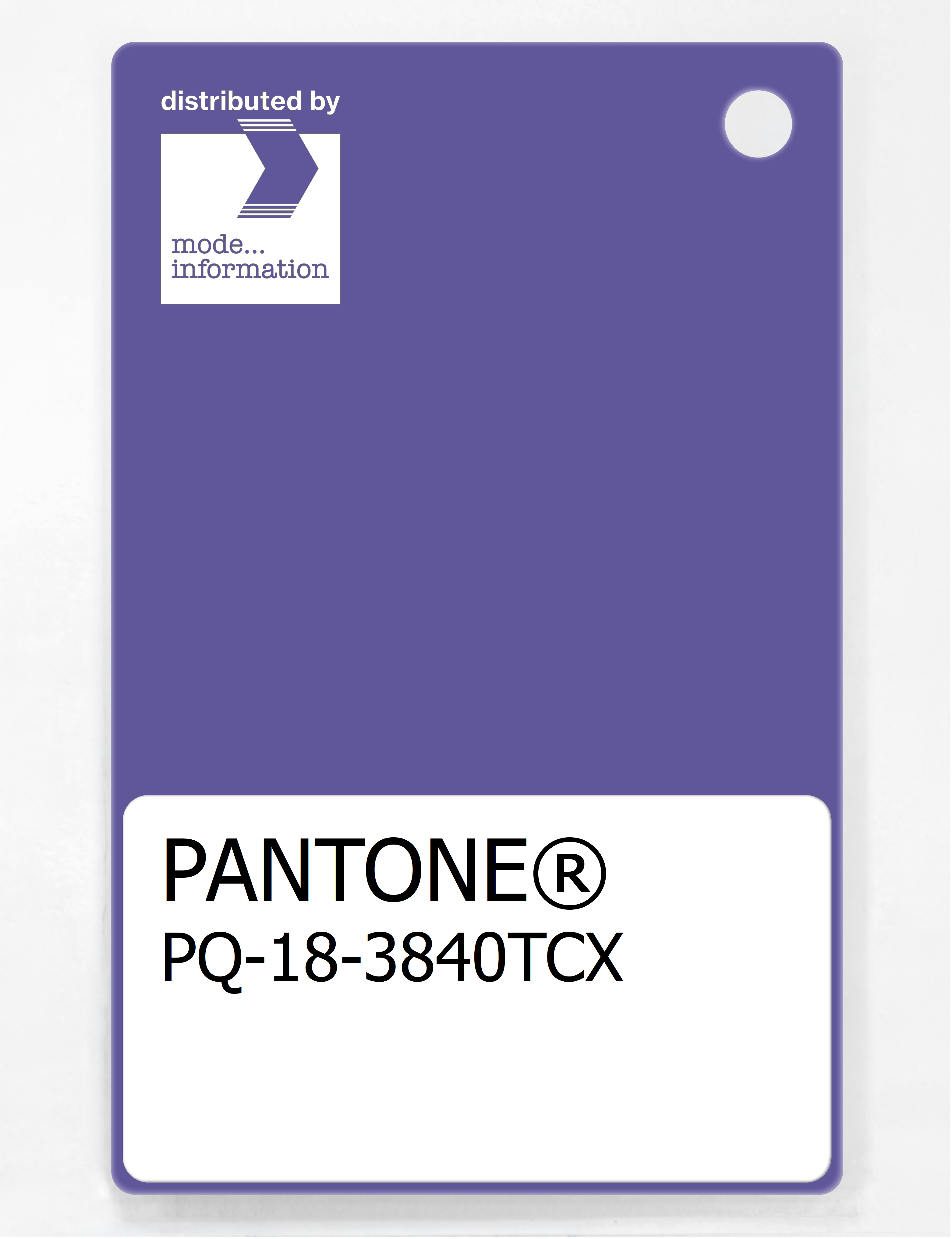 Artikelbild 1 des Artikels “PANTONE® PLASTIC STANDARD CHIP PQ 18-3840 TCX Purple Opulence “