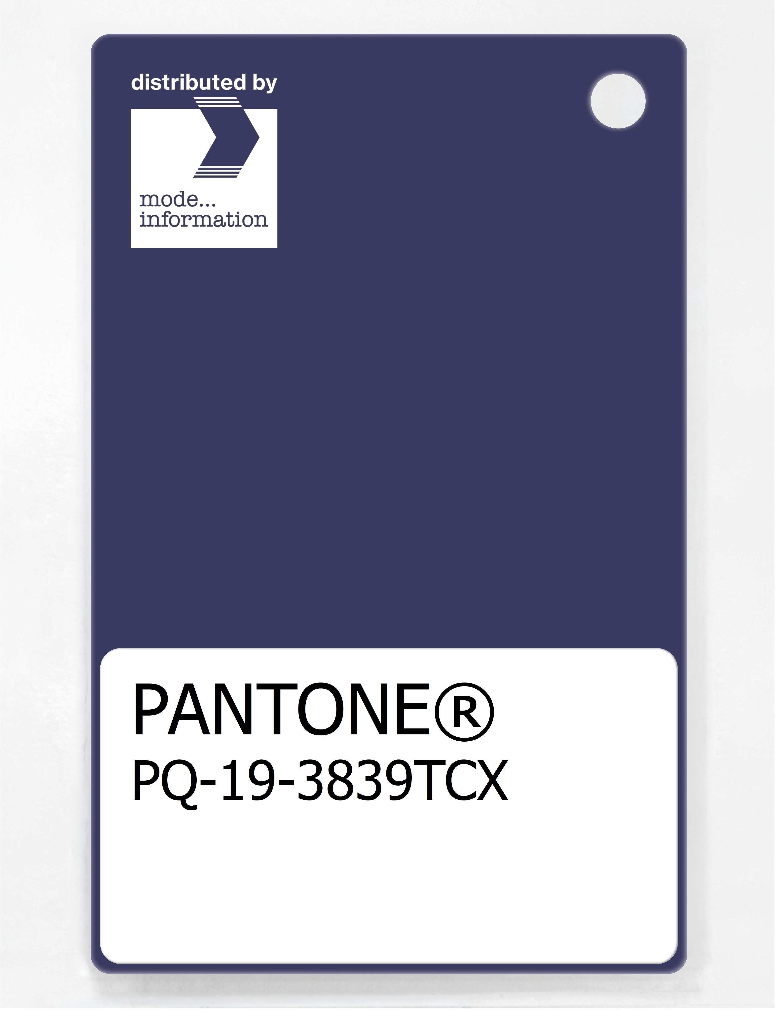 Artikelbild 1 des Artikels “PANTONE® PLASTIC STANDARD CHIP PQ 19-3839 TCX Blue Ribbon “