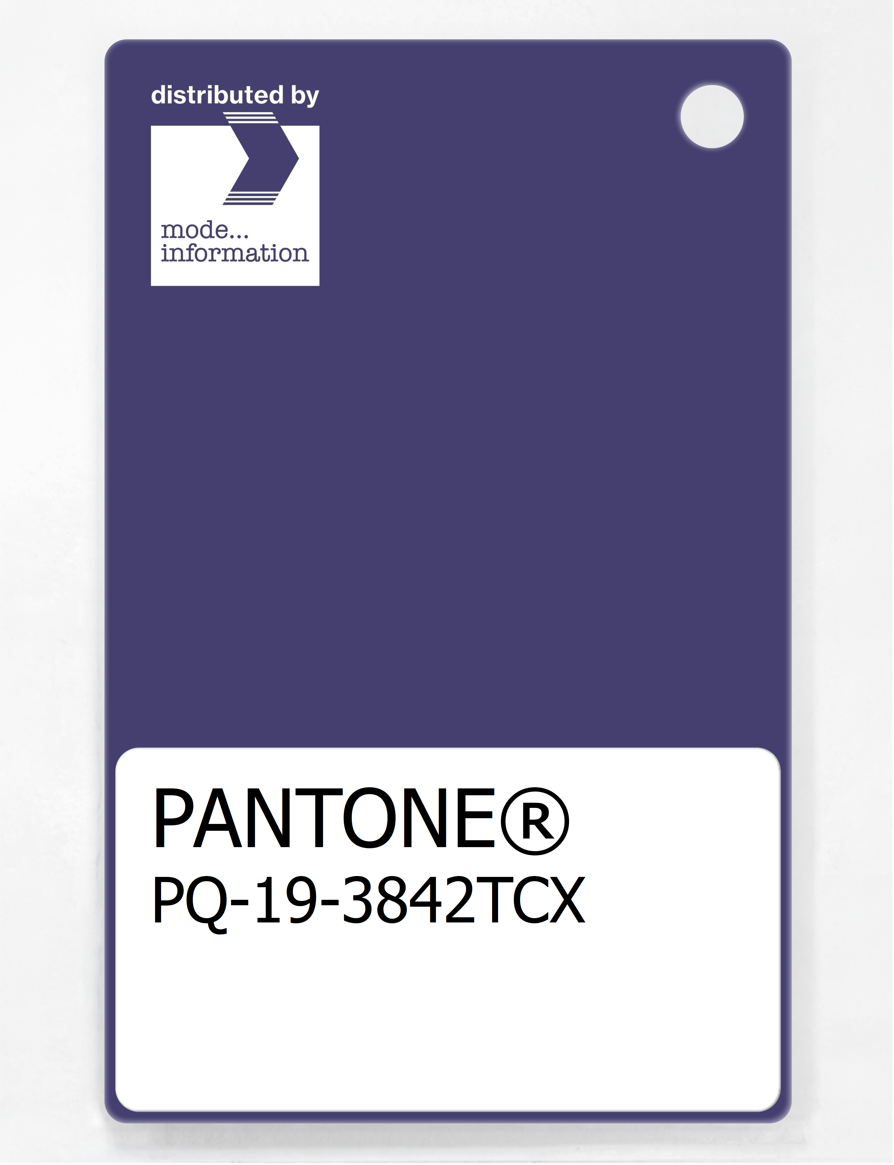 Artikelbild 1 des Artikels “PANTONE® PLASTIC STANDARD CHIP PQ 19-3842 TCX Deep Wisteria “