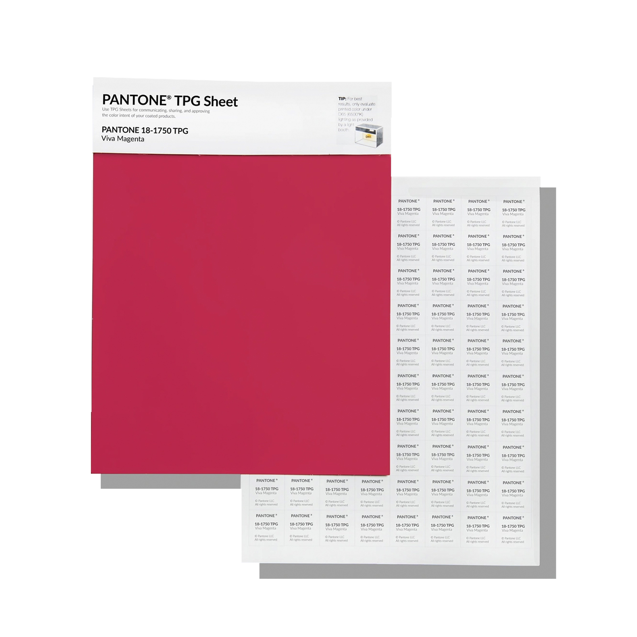 Product image 1 of the product “PANTONE® TPG SHEET 19-4041 TPG Déja Vu Blue ”