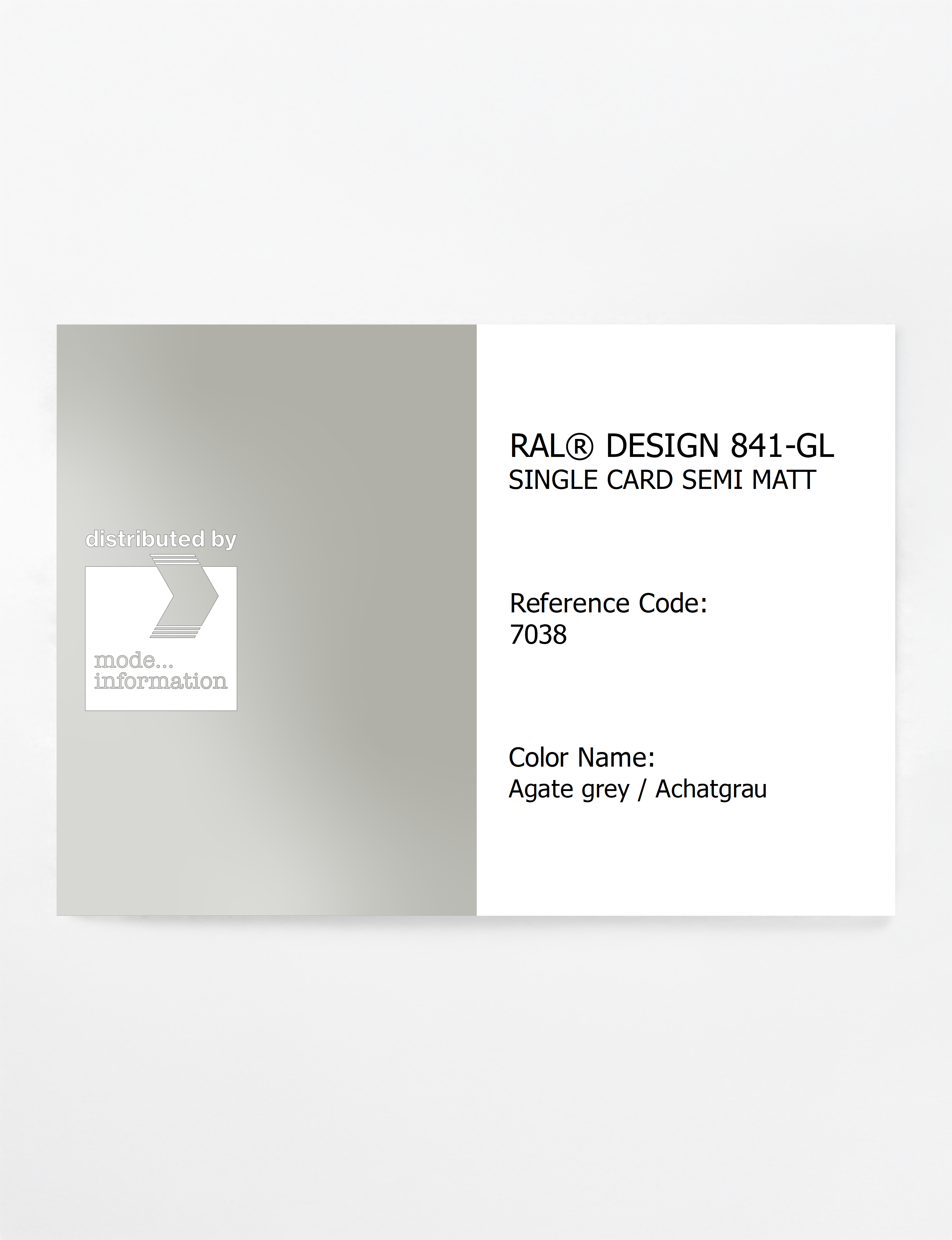 Artikelbild 1 des Artikels “RAL® CLASSIC 841-GL SINGLE CARD 7038 Agate grey / Achatgrau “