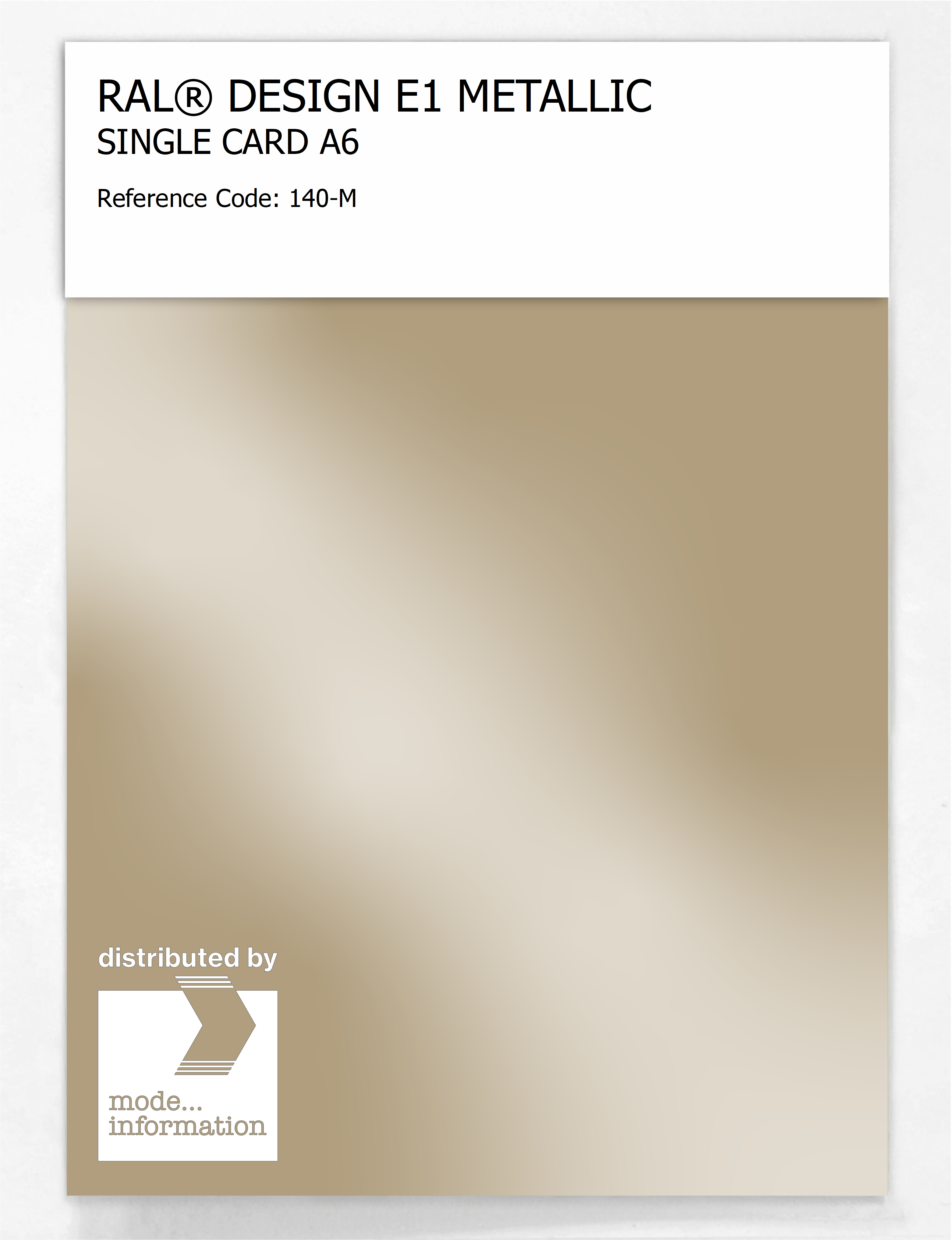 Artikelbild 1 des Artikels “RAL® EFFECT E1 SINGLE CARD 100 SERIES 140-M METALLIC “