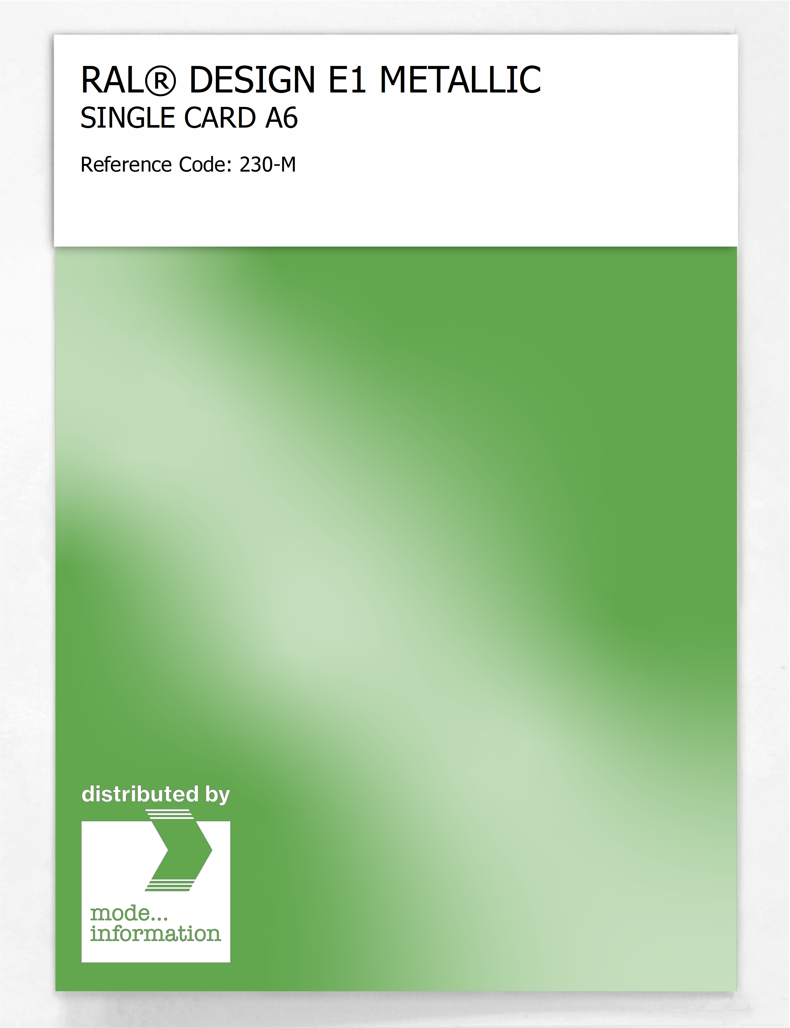 Artikelbild 1 des Artikels “RAL® EFFECT E1 SINGLE CARD 200 SERIES 230-M METALLIC “