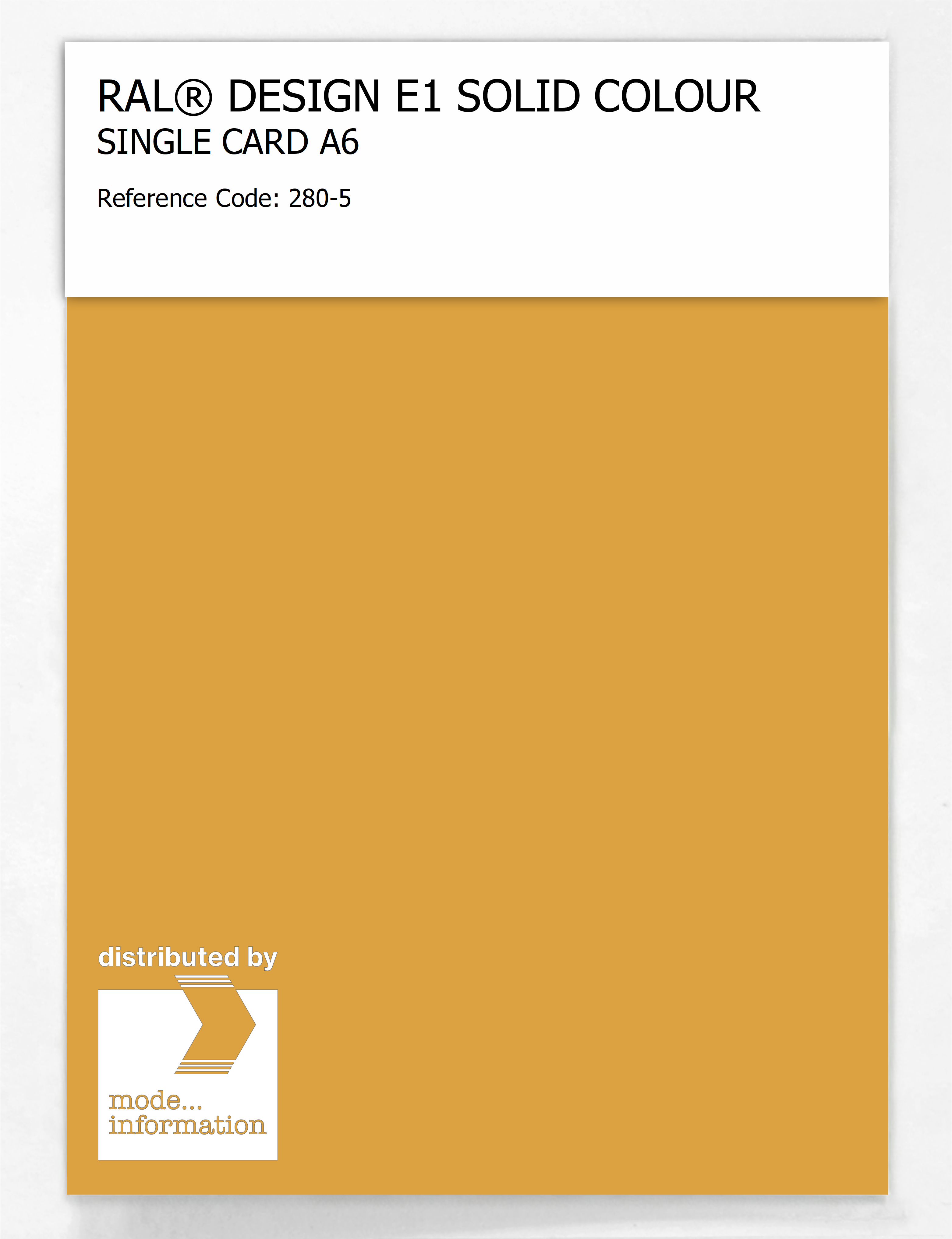 Artikelbild 1 des Artikels “RAL® EFFECT E1 SINGLE CARD 200 SERIES 280-5 “