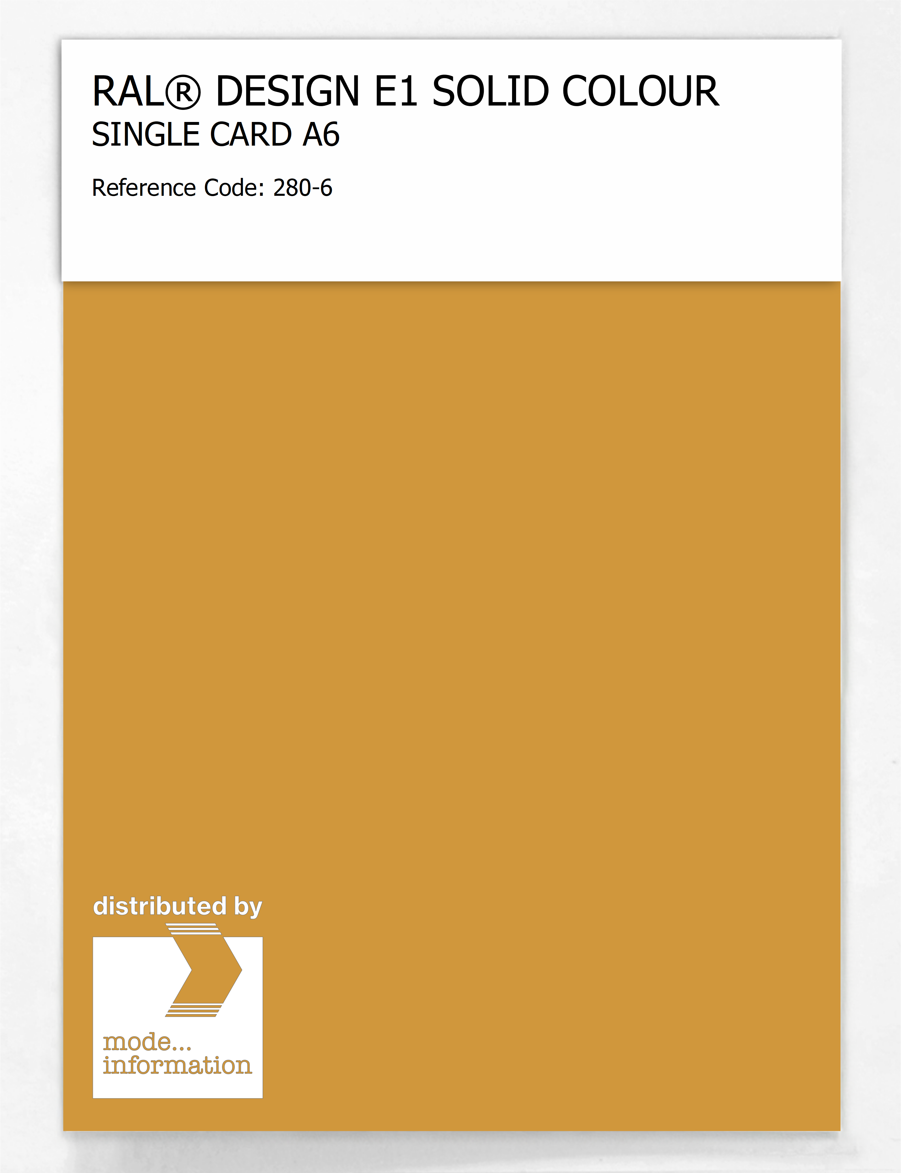 Artikelbild 1 des Artikels “RAL® EFFECT E1 SINGLE CARD 200 SERIES 280-6 “