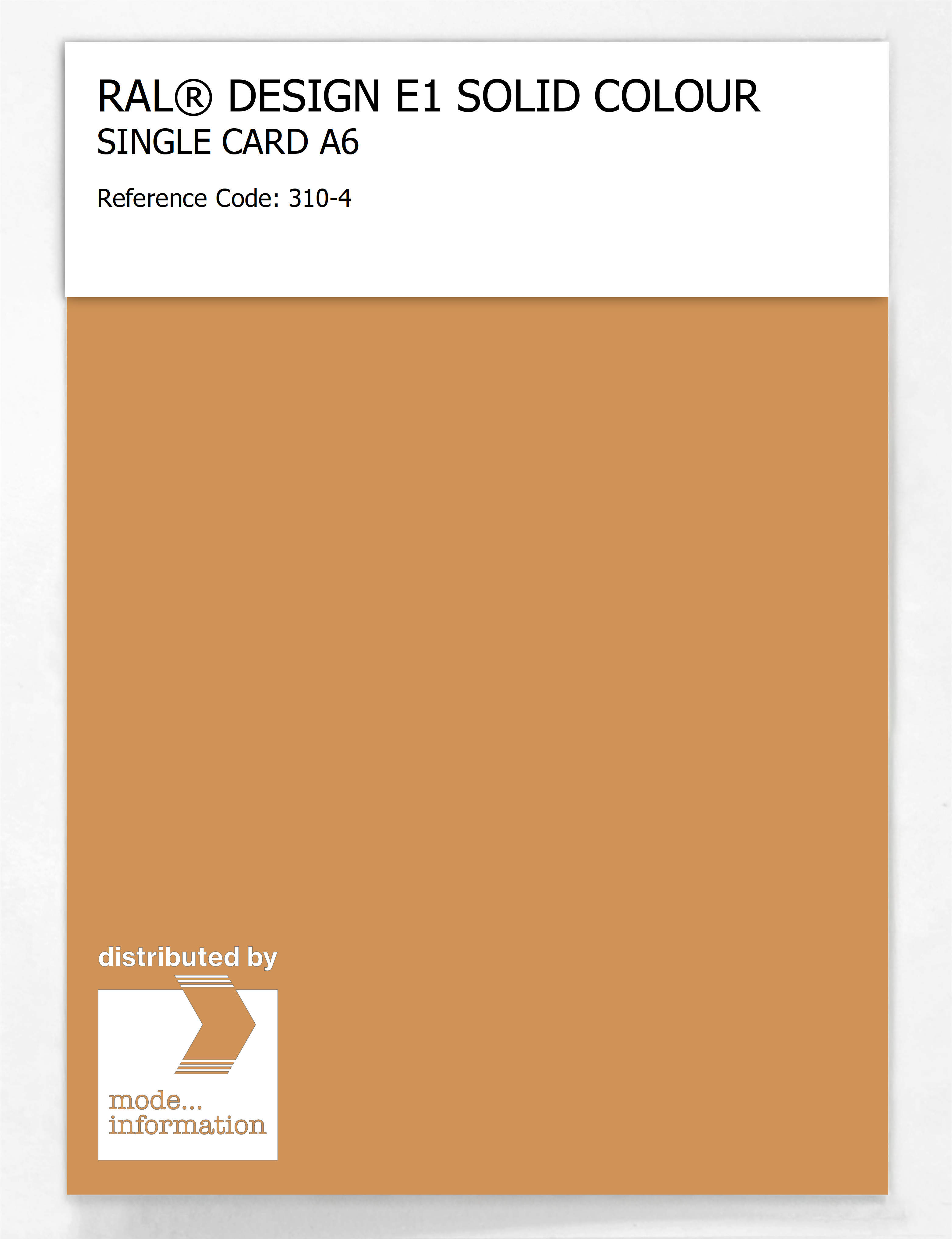 Artikelbild 1 des Artikels “RAL® EFFECT E1 SINGLE CARD 300 SERIES 310-4 “