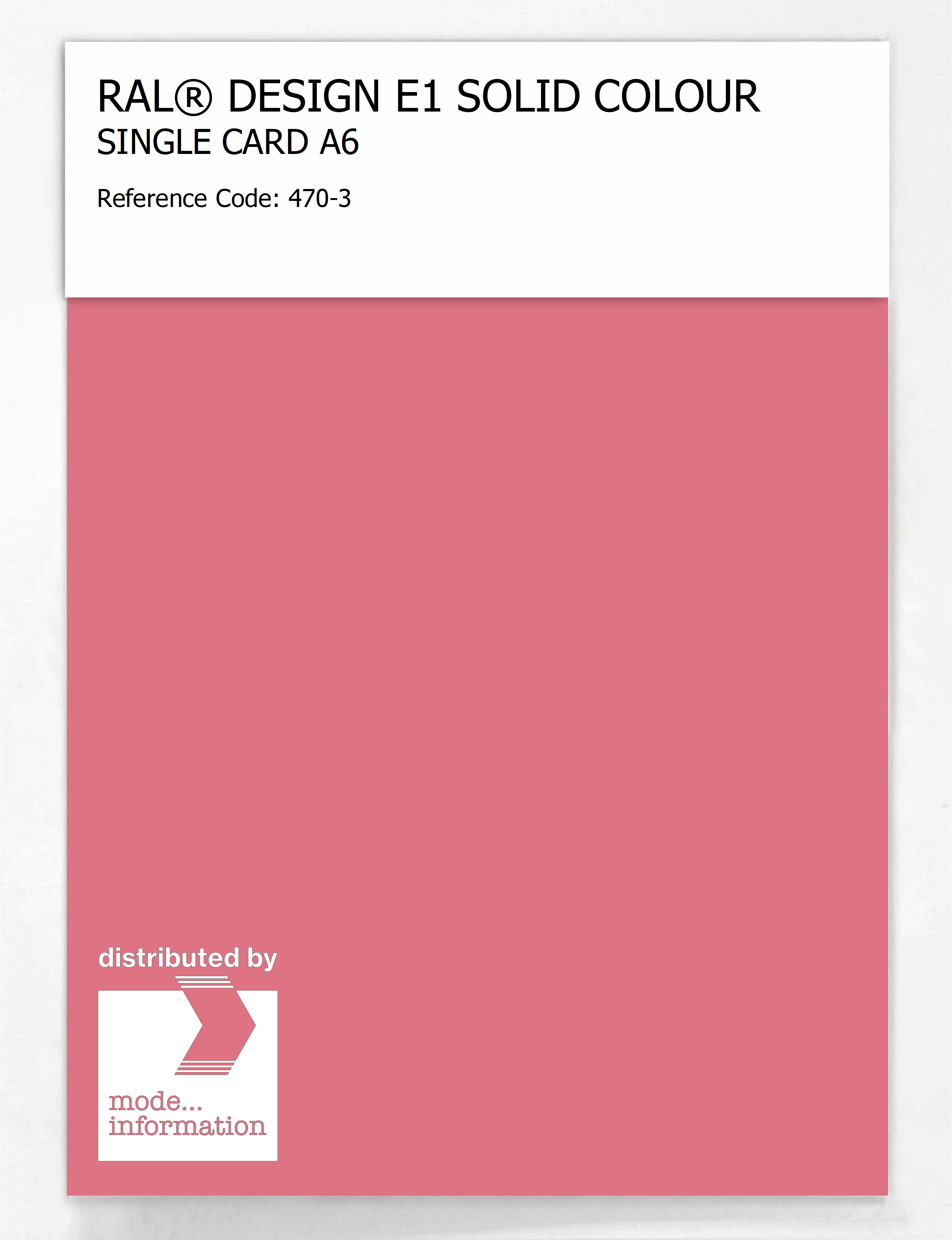Artikelbild 1 des Artikels “RAL® EFFECT E1 SINGLE CARD 400 SERIES 470-3 “