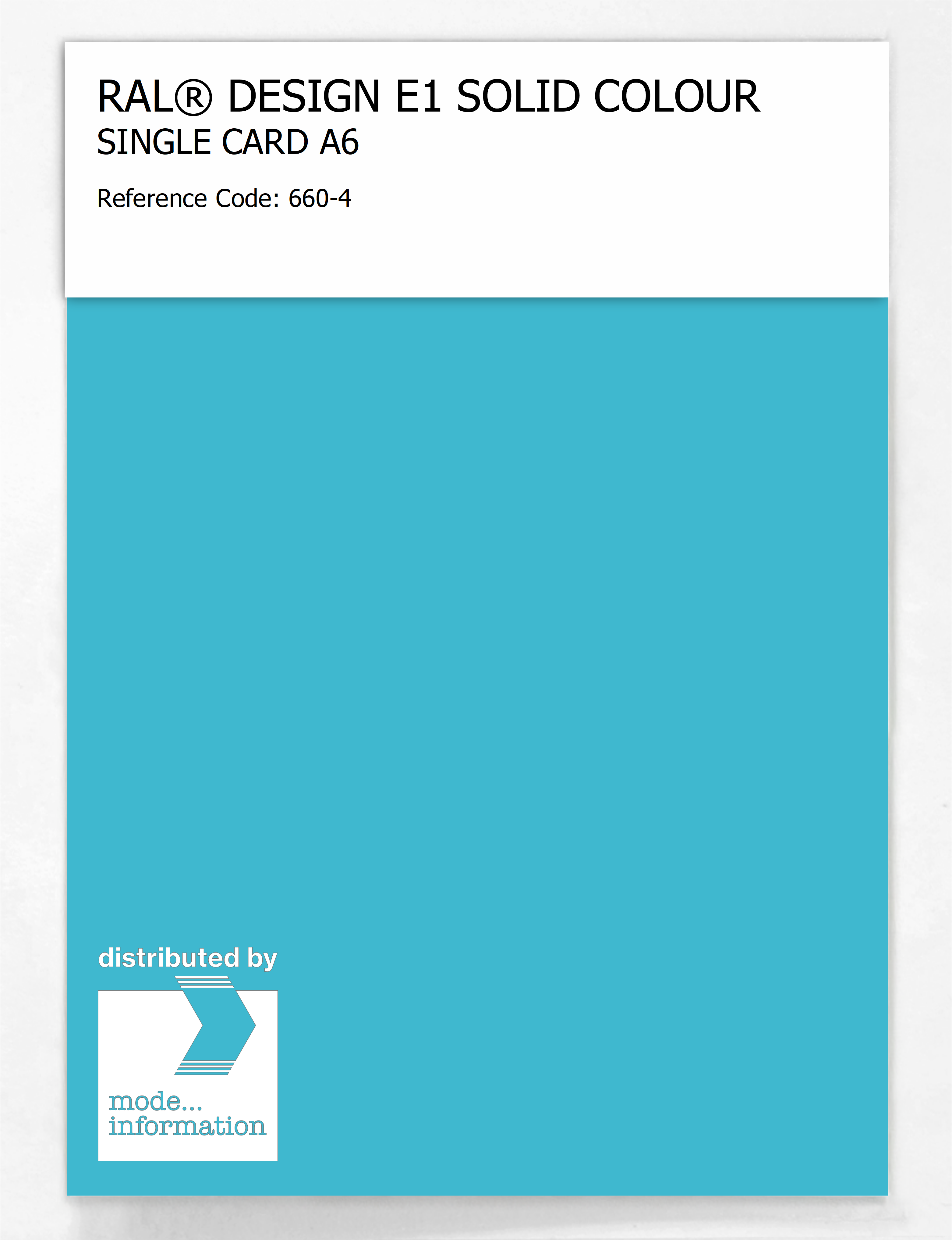 Product image 1 of the product “RAL® EFFECT E1 SINGLE CARD 600 SERIES 660-4 ”