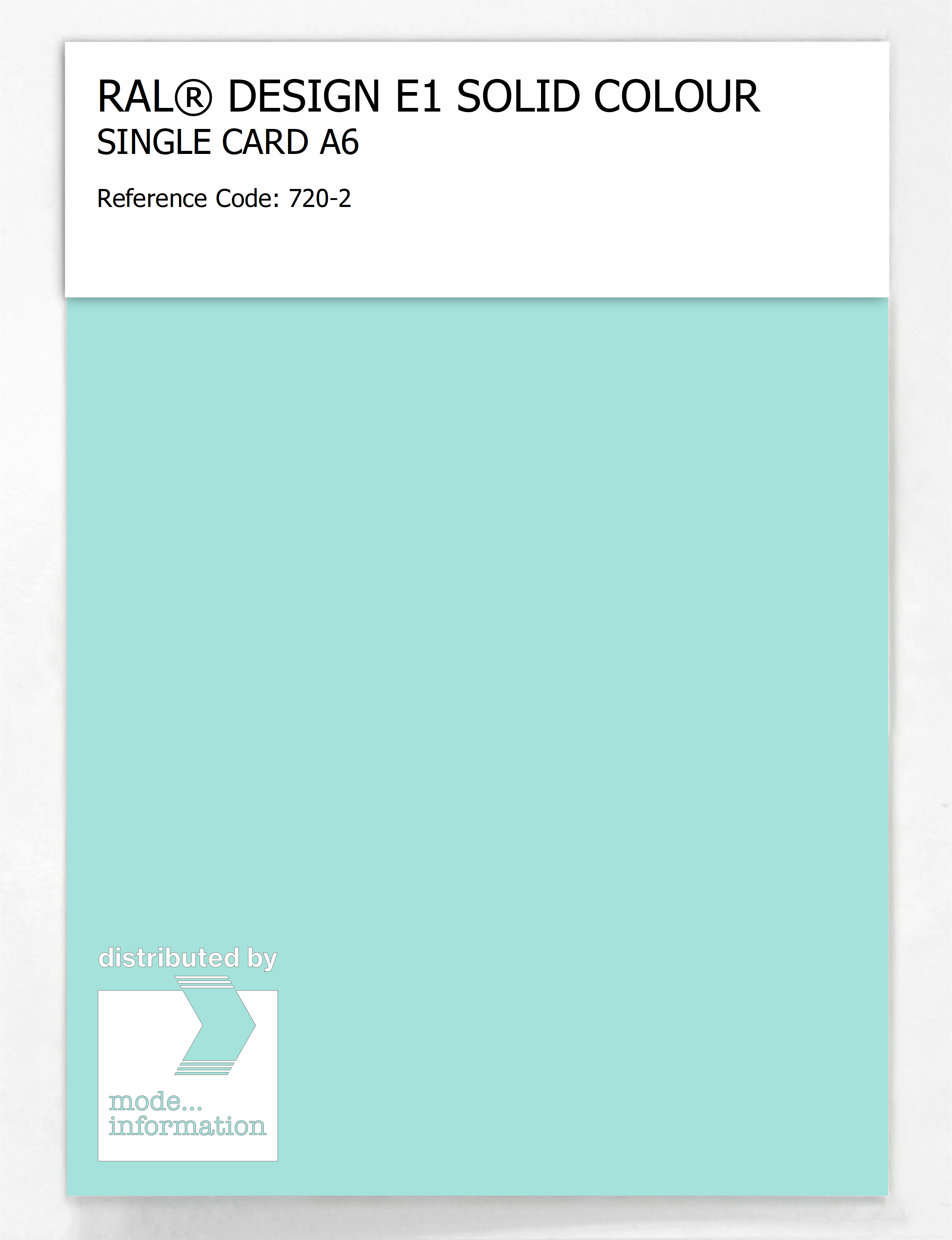 Product image 1 of the product “RAL® EFFECT E1 SINGLE CARD 700 SERIES 720-2 ”