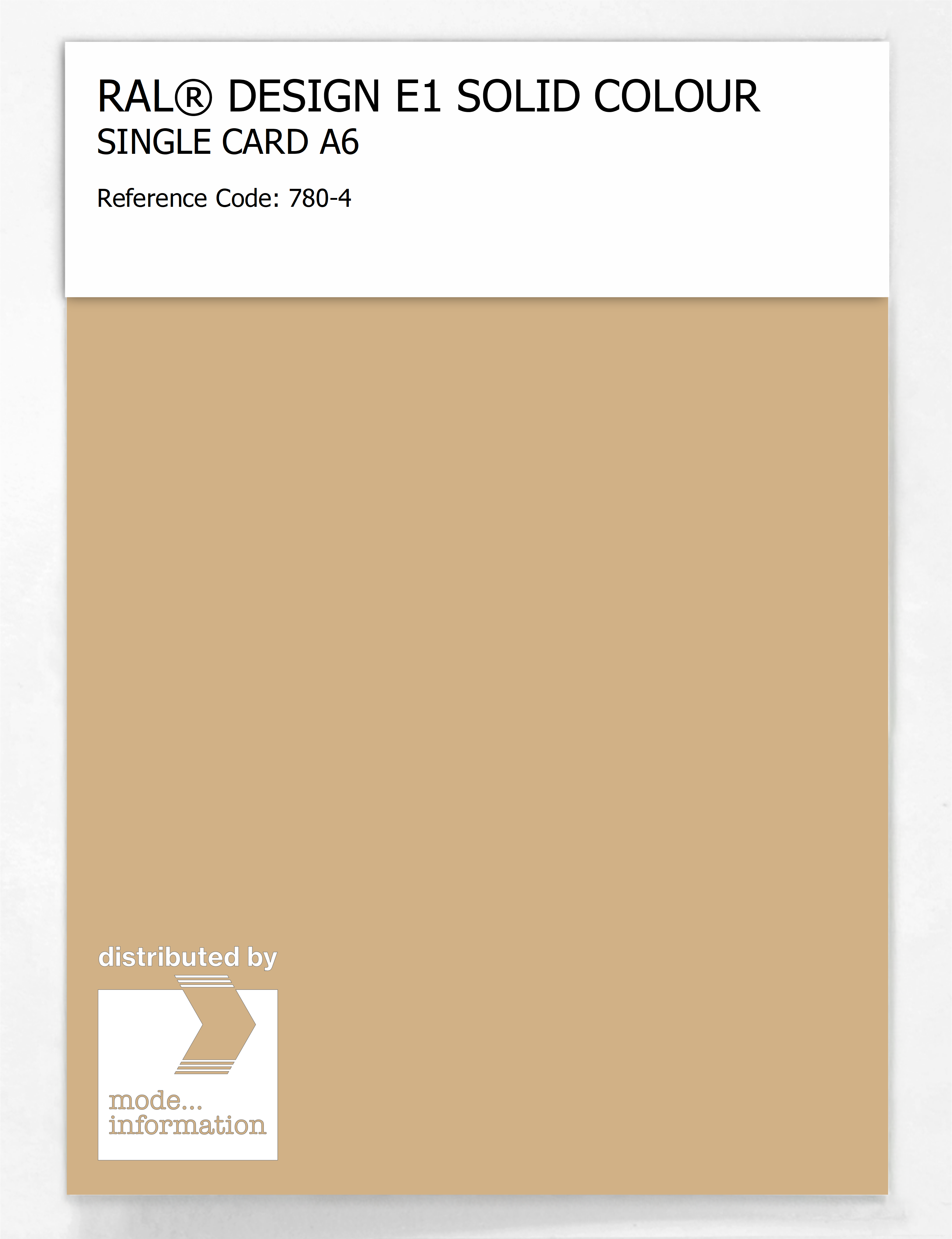 Artikelbild 1 des Artikels “RAL® EFFECT E1 SINGLE CARD 700 SERIES 780-4 “