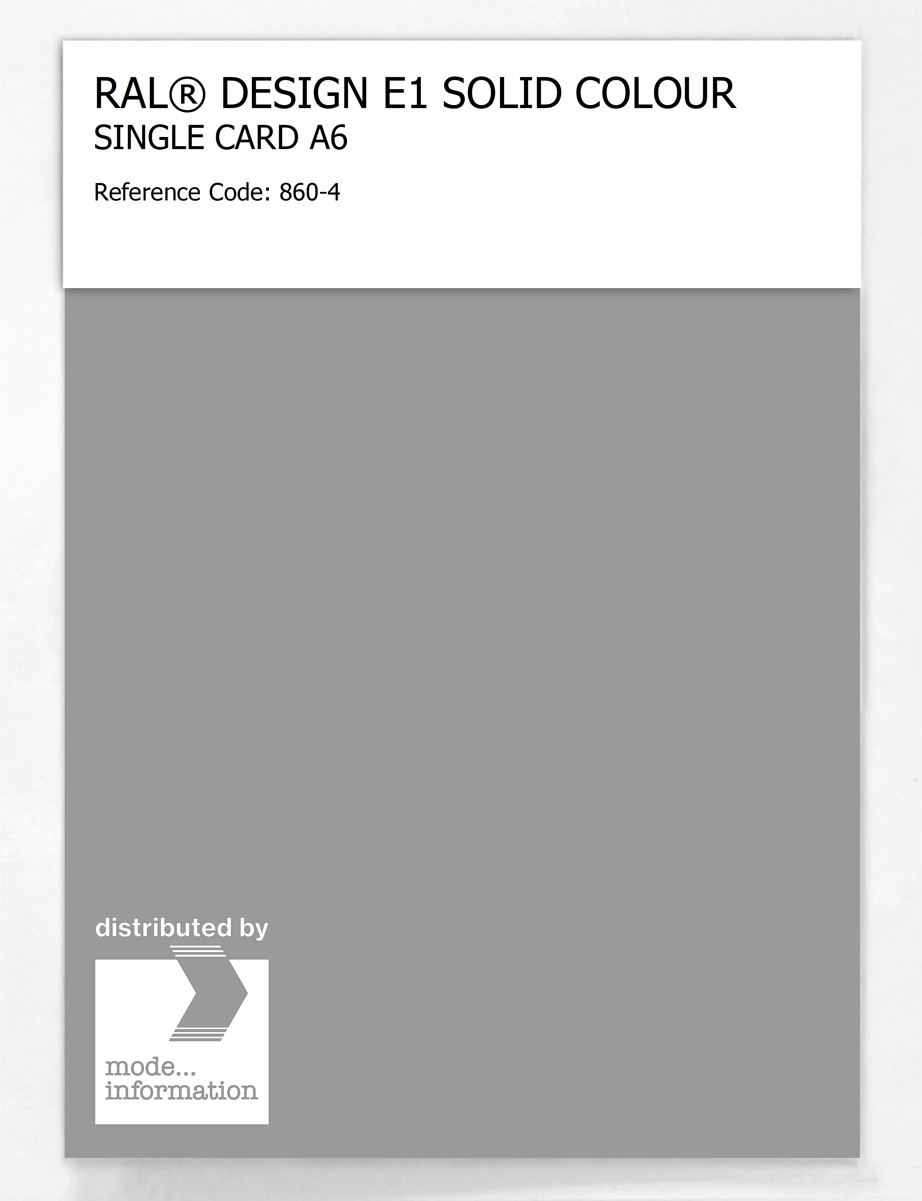 Artikelbild 1 des Artikels “RAL® EFFECT E1 SINGLE CARD 800 SERIES 860-4 “