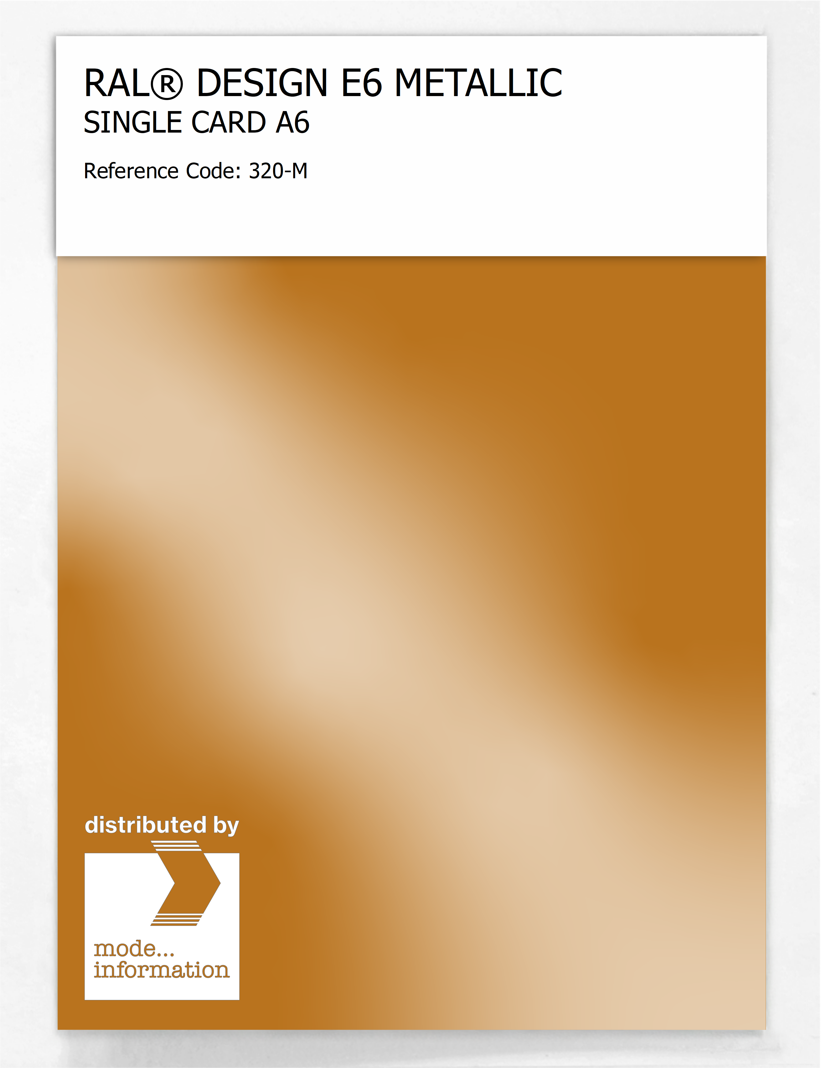 Artikelbild 1 des Artikels “RAL® EFFECT E6 SINGLE CARD 300 SERIES 320-M METALLIC “