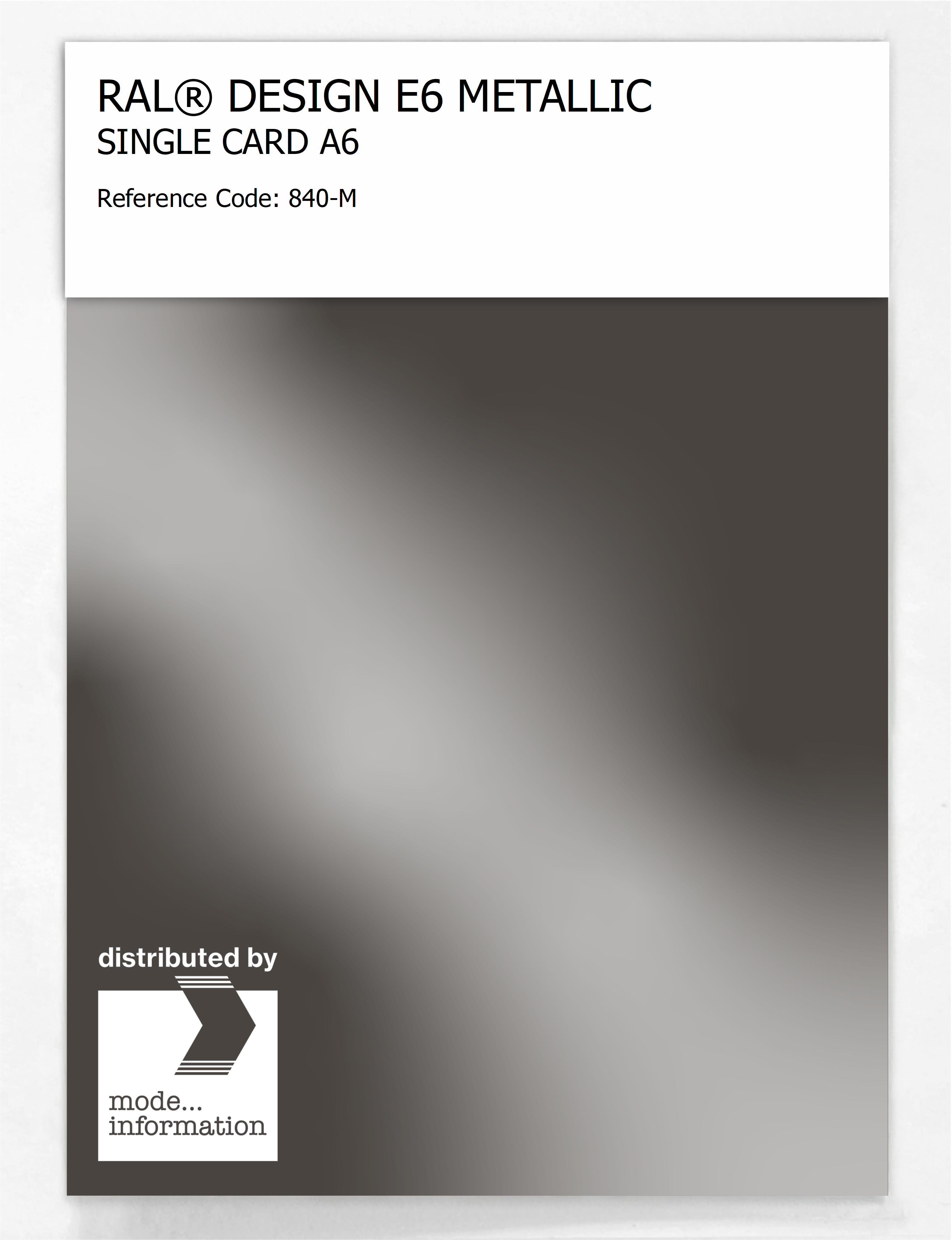 Artikelbild 1 des Artikels “RAL® EFFECT E6 SINGLE CARD 800 SERIES 840-M METALLIC “