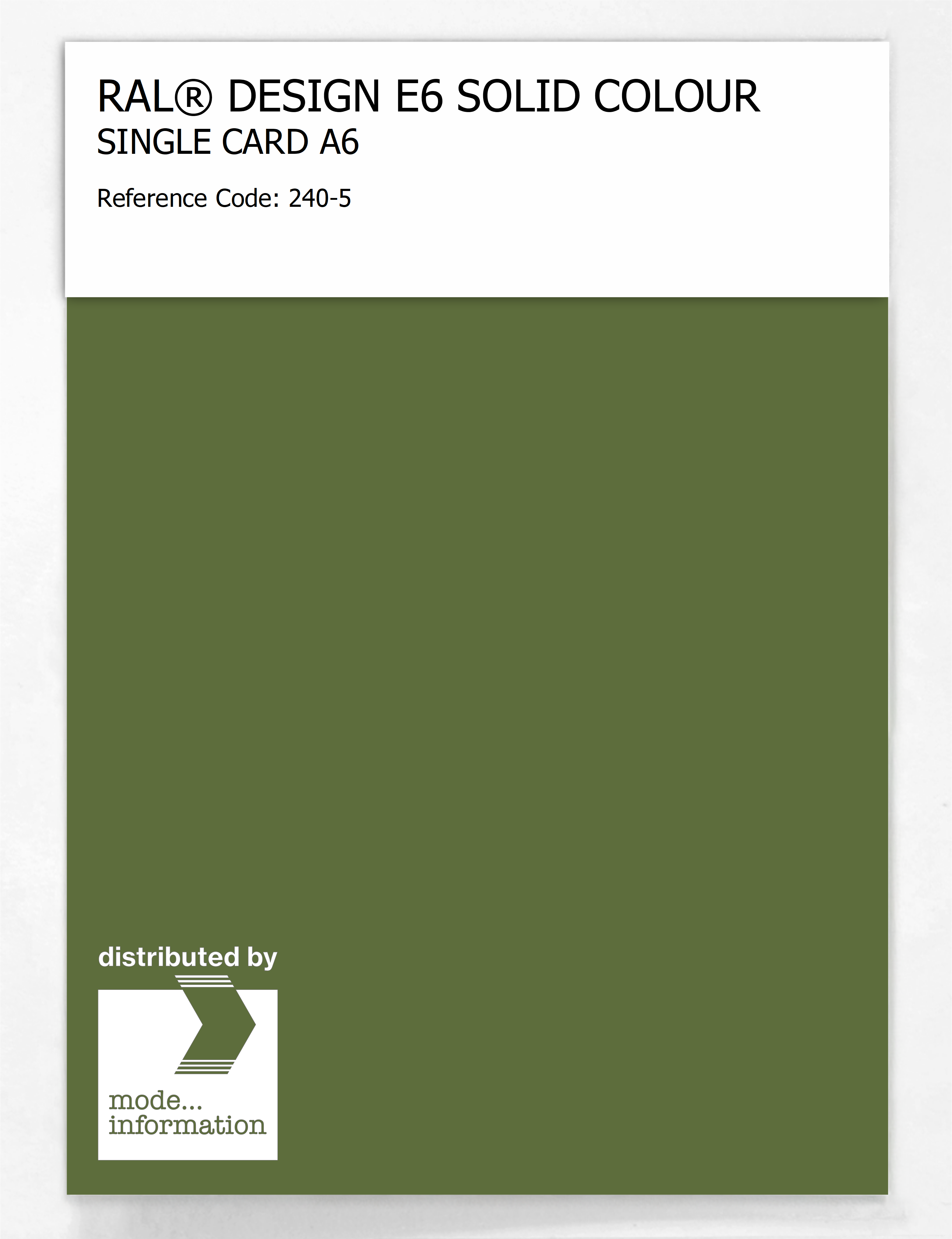 Artikelbild 1 des Artikels “RAL® EFFECT E6 SINGLE SHEET 200 SERIES A6 240-5 “