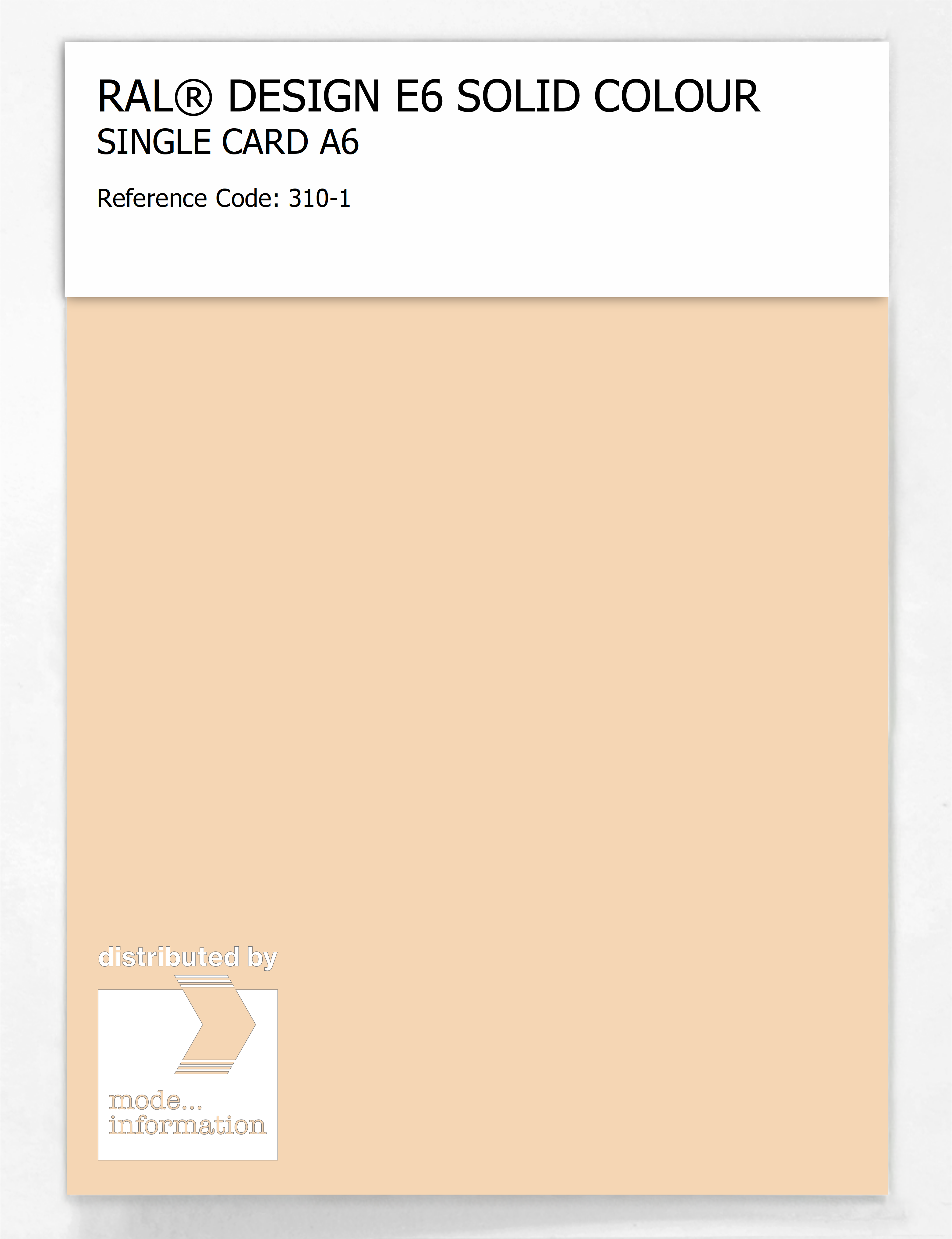 Artikelbild 1 des Artikels “RAL® EFFECT E6 SINGLE SHEET 300 SERIES A6 310-1 “