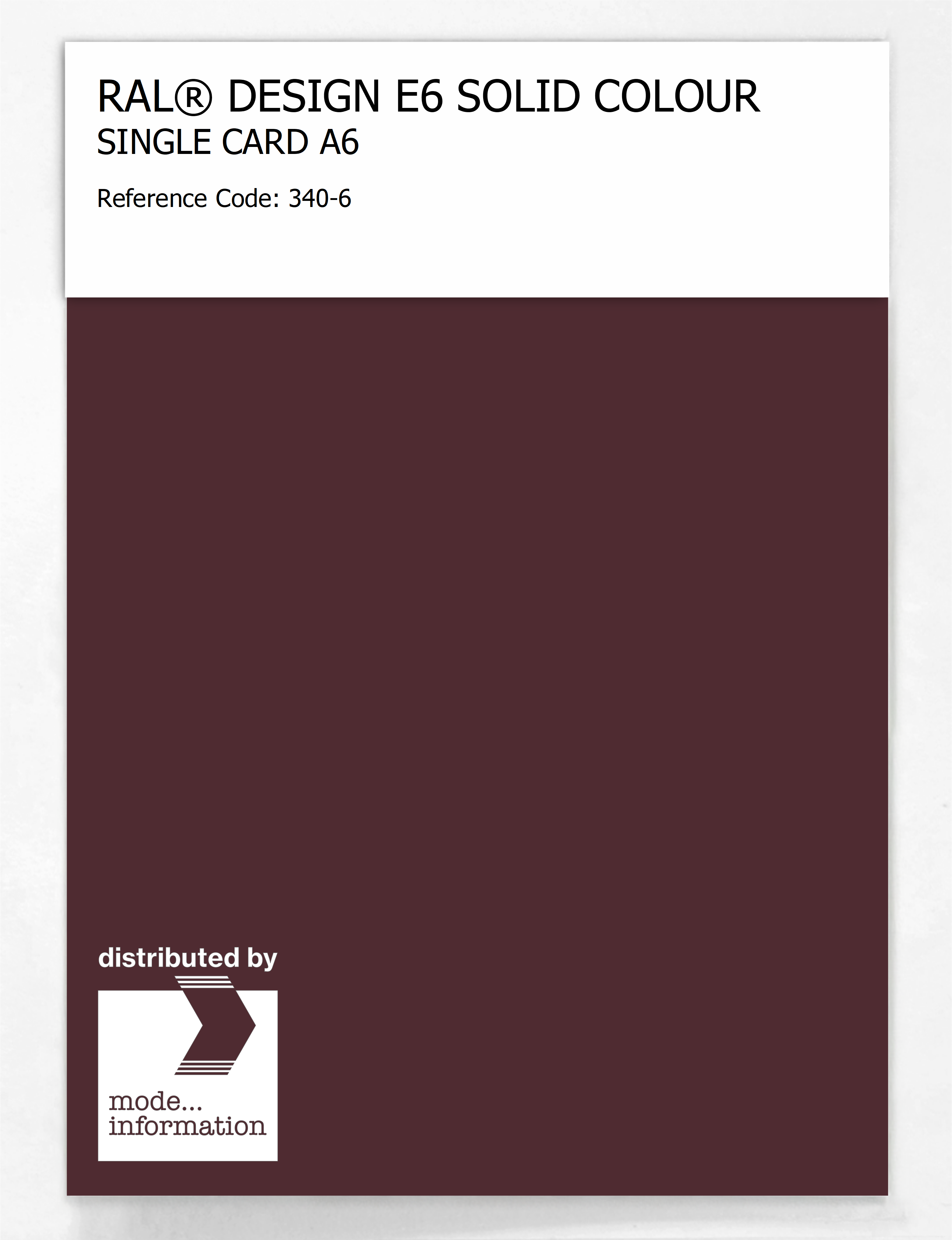 Product image 1 of the product “RAL® EFFECT E6 SINGLE SHEET 300 SERIES A6 340-6 ”