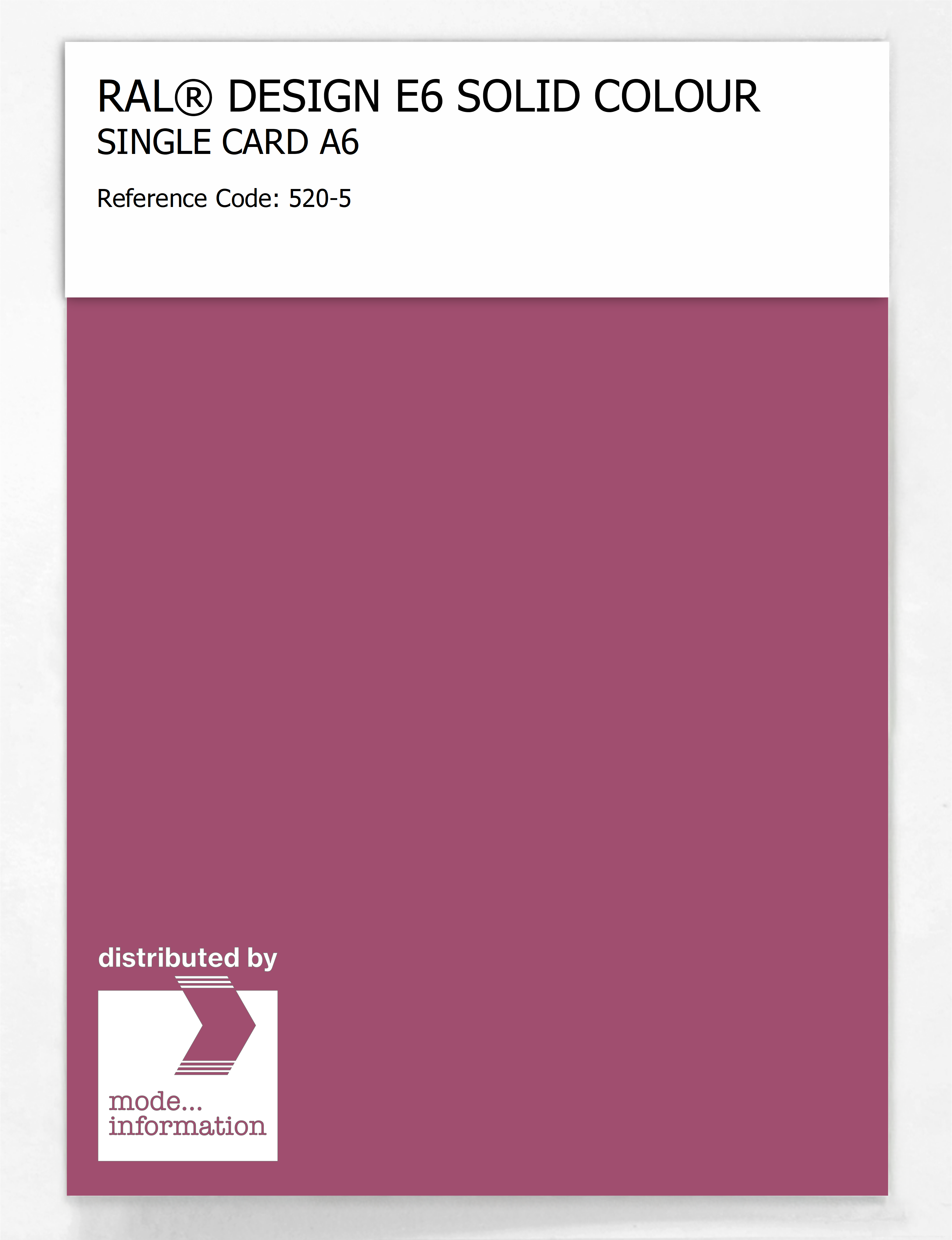 Artikelbild 1 des Artikels “RAL® EFFECT E6 SINGLE SHEET 500 SERIES A6 520-5 “