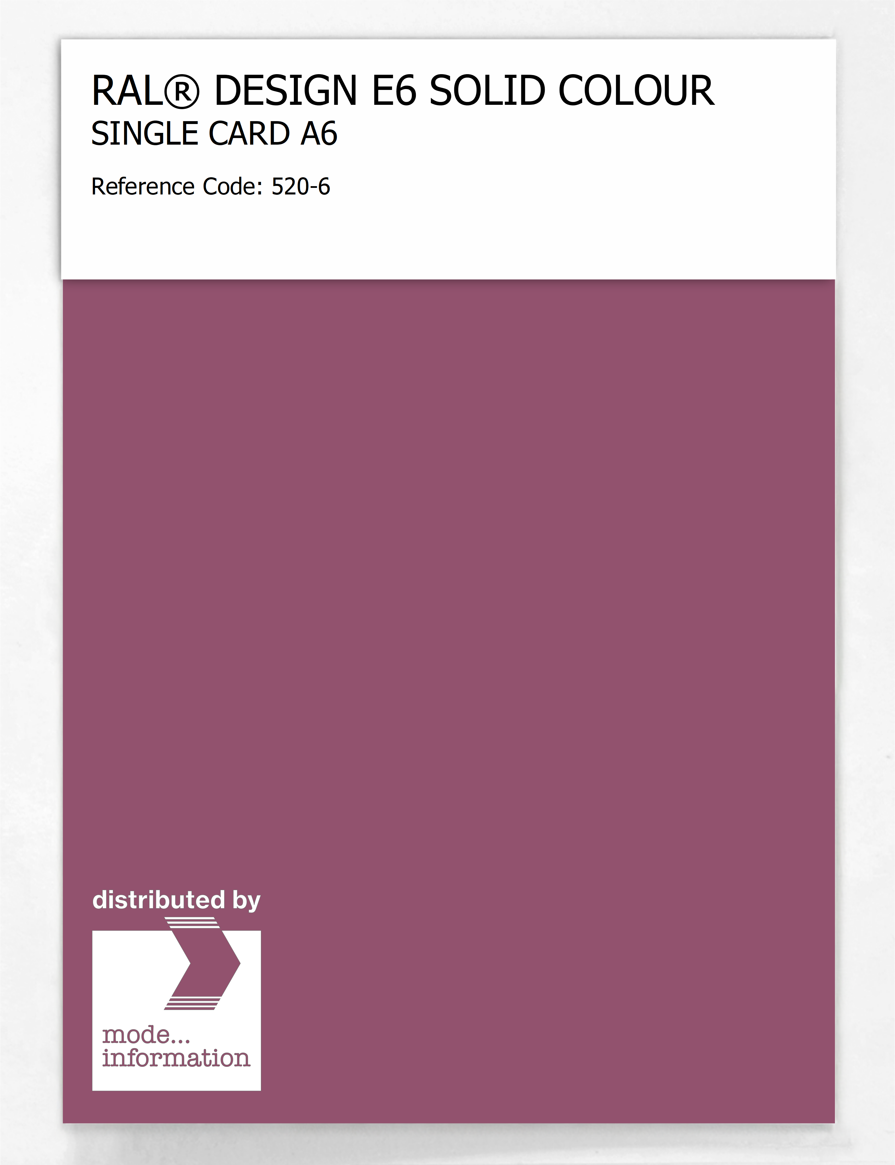 Artikelbild 1 des Artikels “RAL® EFFECT E6 SINGLE SHEET 500 SERIES A6 520-6 “
