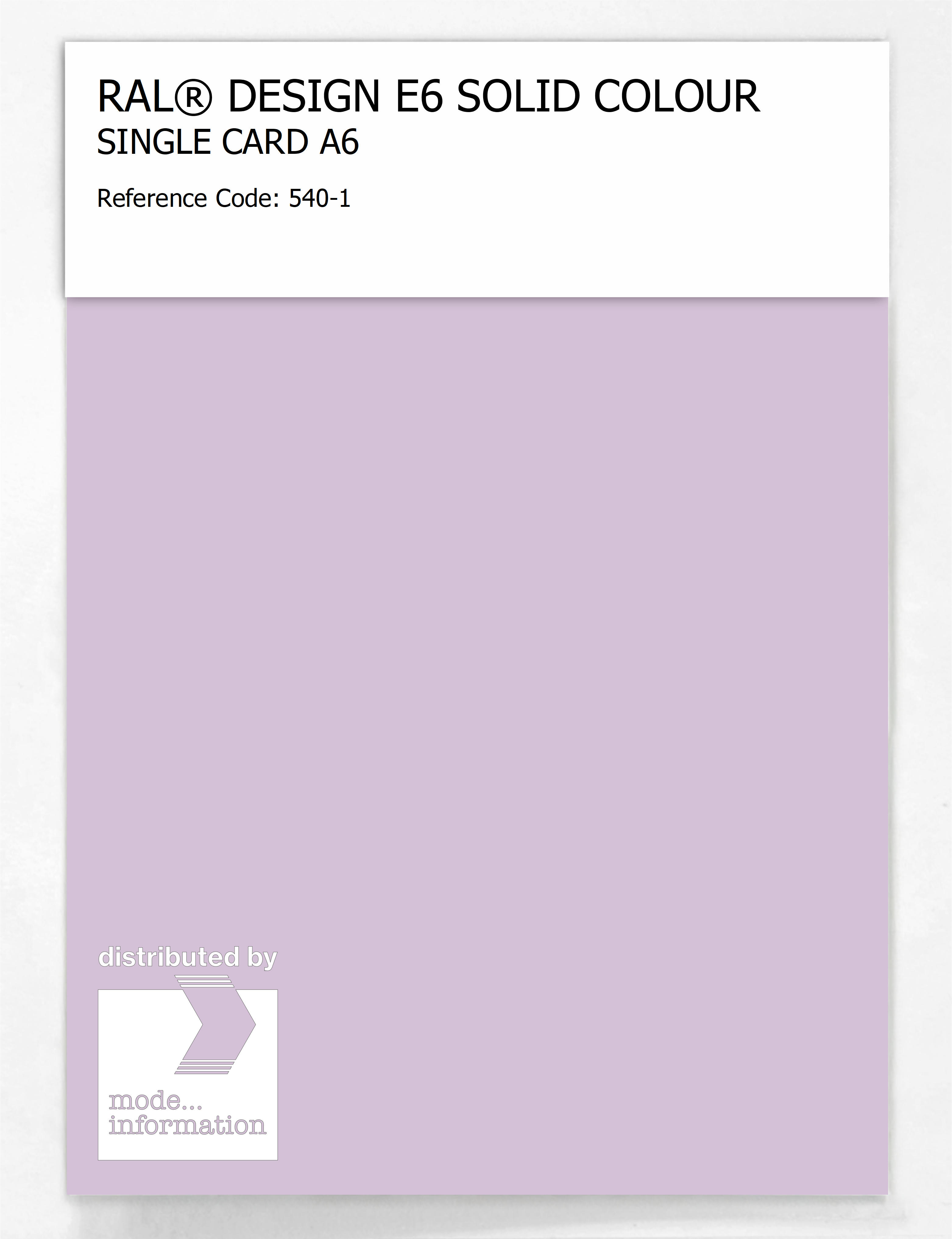 Artikelbild 1 des Artikels “RAL® EFFECT E6 SINGLE SHEET 500 SERIES A6 540-1 “