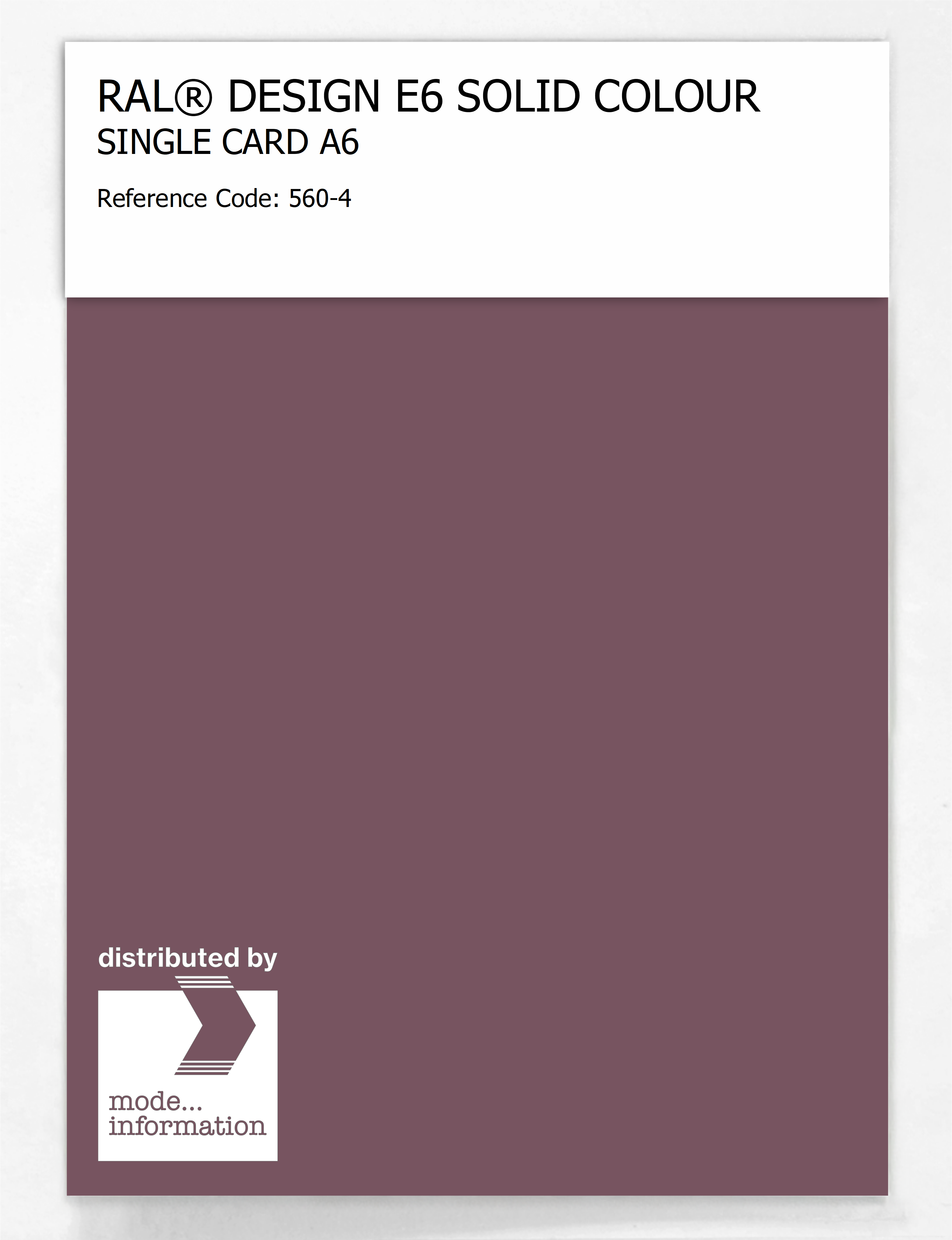 Artikelbild 1 des Artikels “RAL® EFFECT E6 SINGLE SHEET 500 SERIES A6 560-4 “