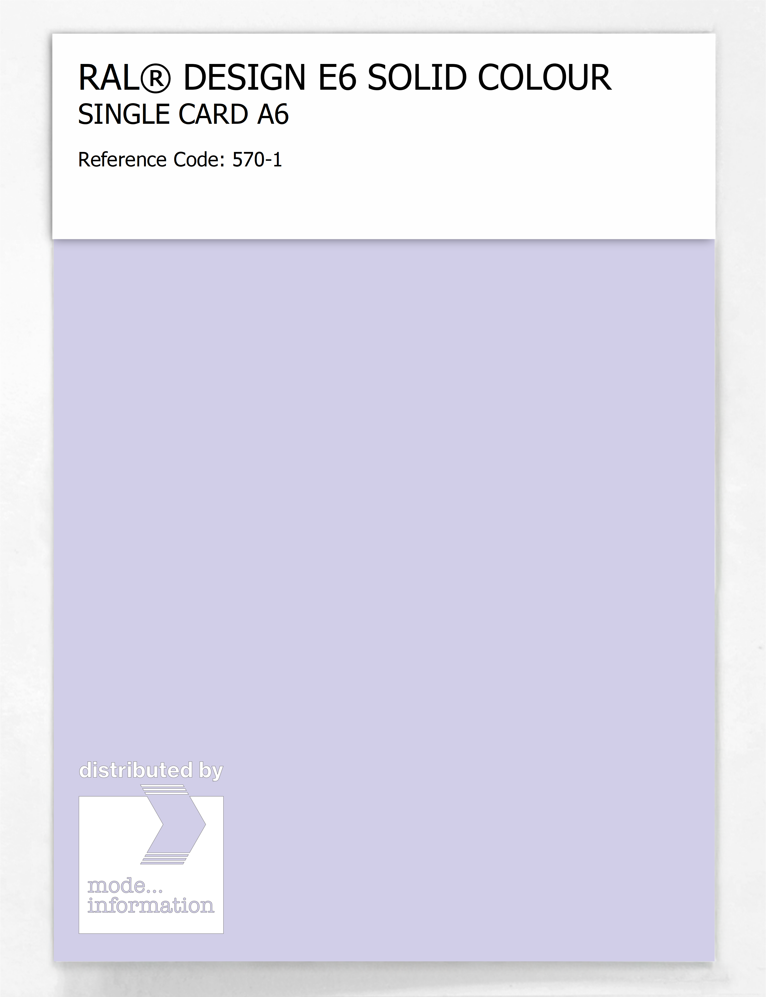 Product image 1 of the product “RAL® EFFECT E6 SINGLE SHEET 500 SERIES A6 570-1 ”
