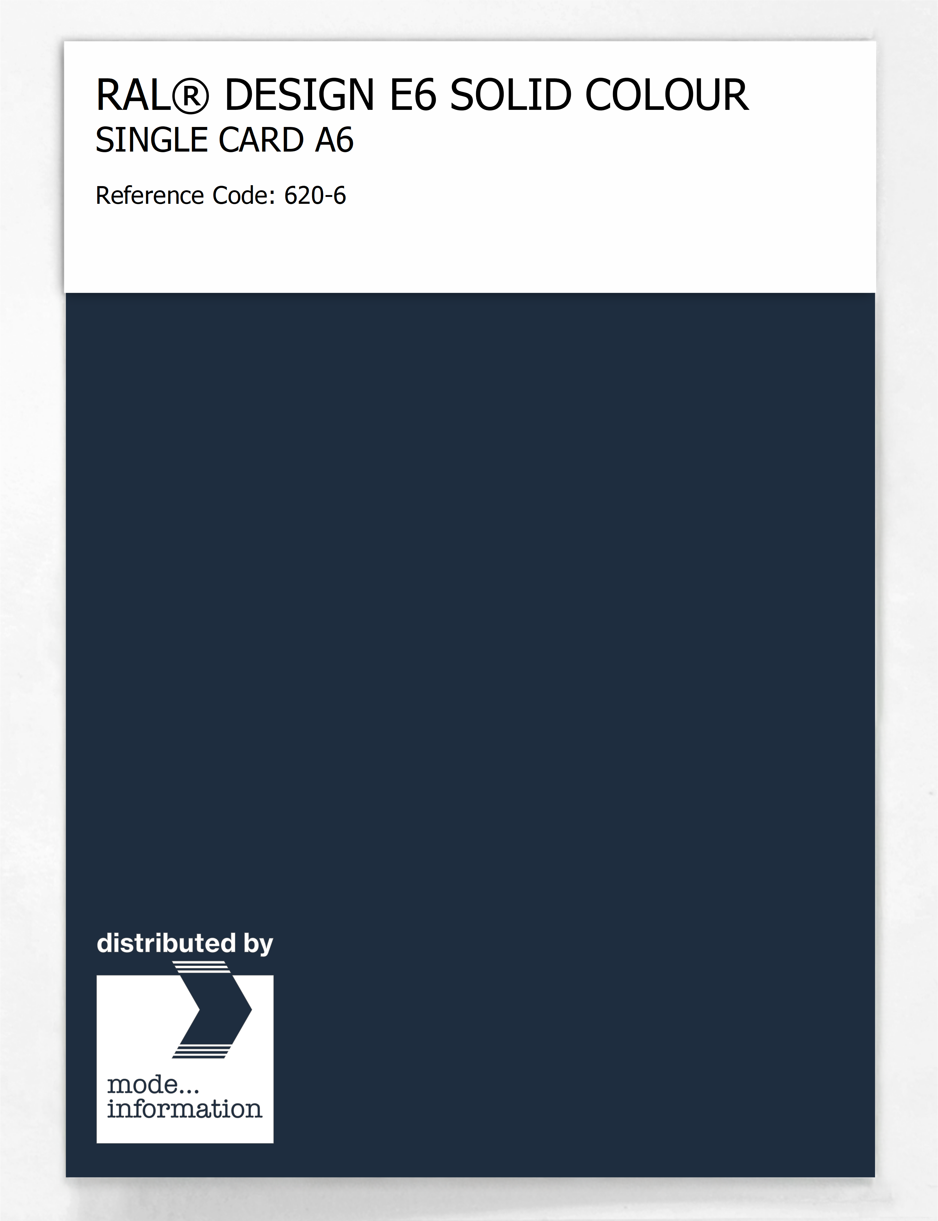 Product image 1 of the product “RAL® EFFECT E6 SINGLE SHEET 600 SERIES A6 620-6 ”