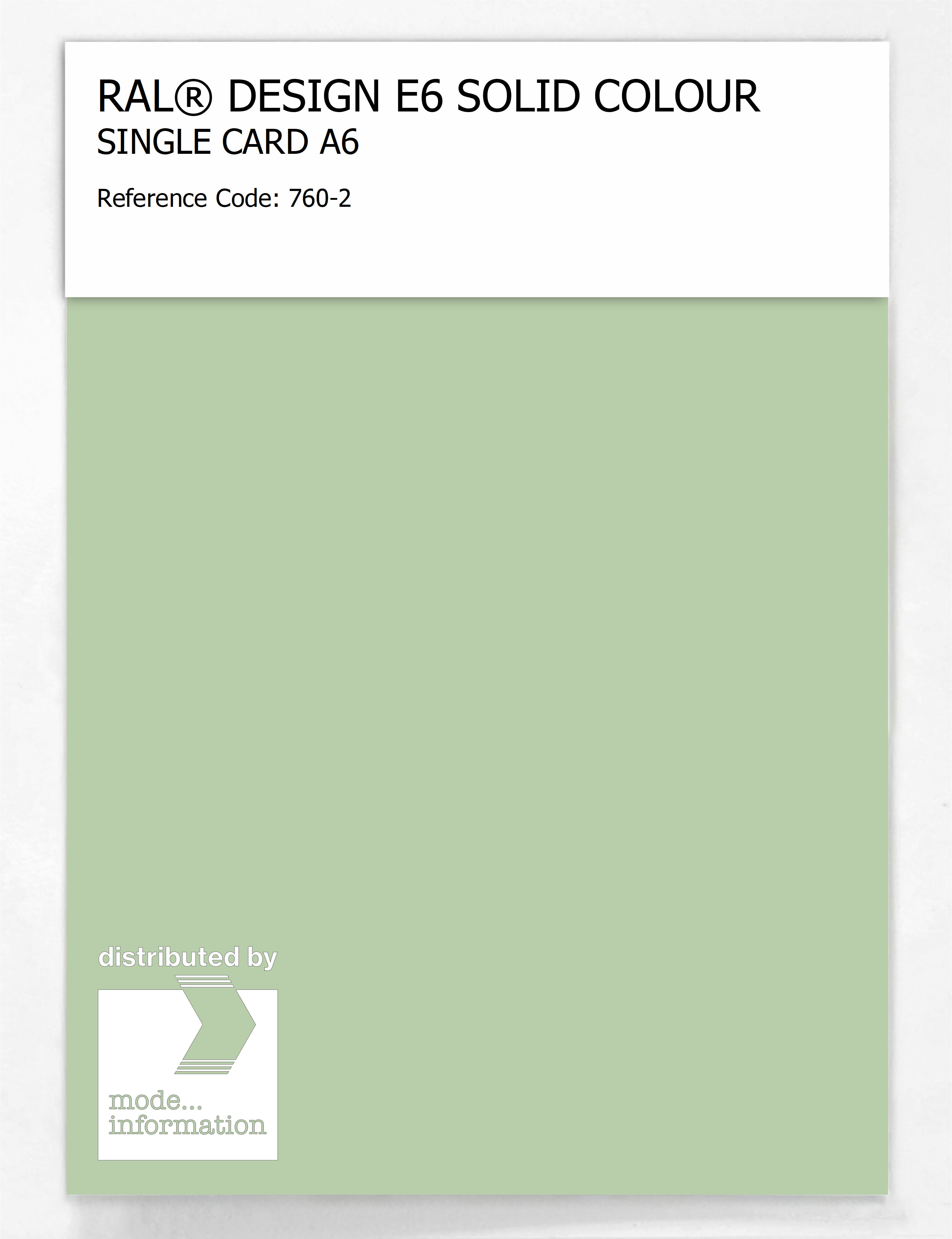 Product image 1 of the product “RAL® EFFECT E6 SINGLE SHEET 700 SERIES A6 760-2 ”
