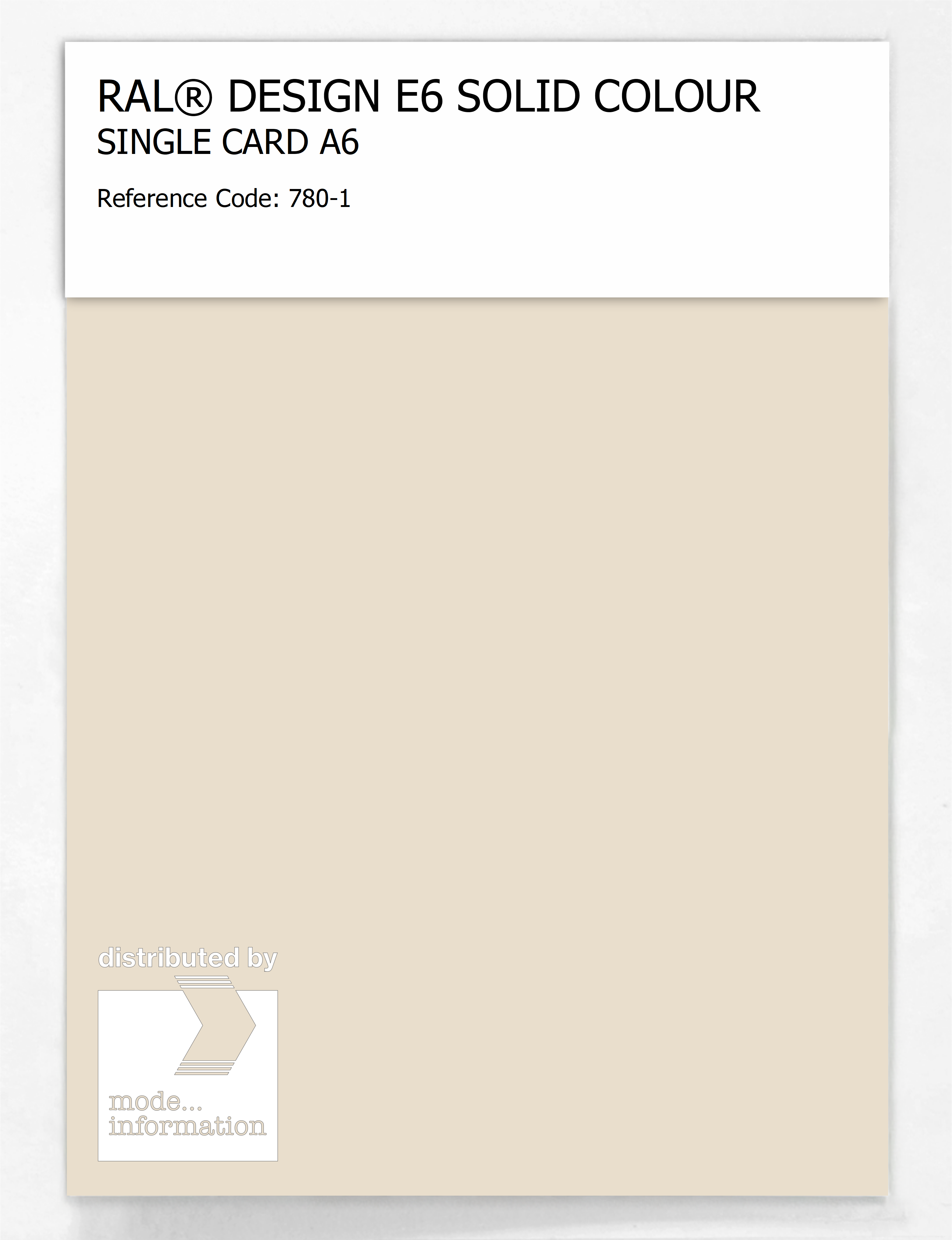 Artikelbild 1 des Artikels “RAL® EFFECT E6 SINGLE SHEET 700 SERIES A6 780-1 “