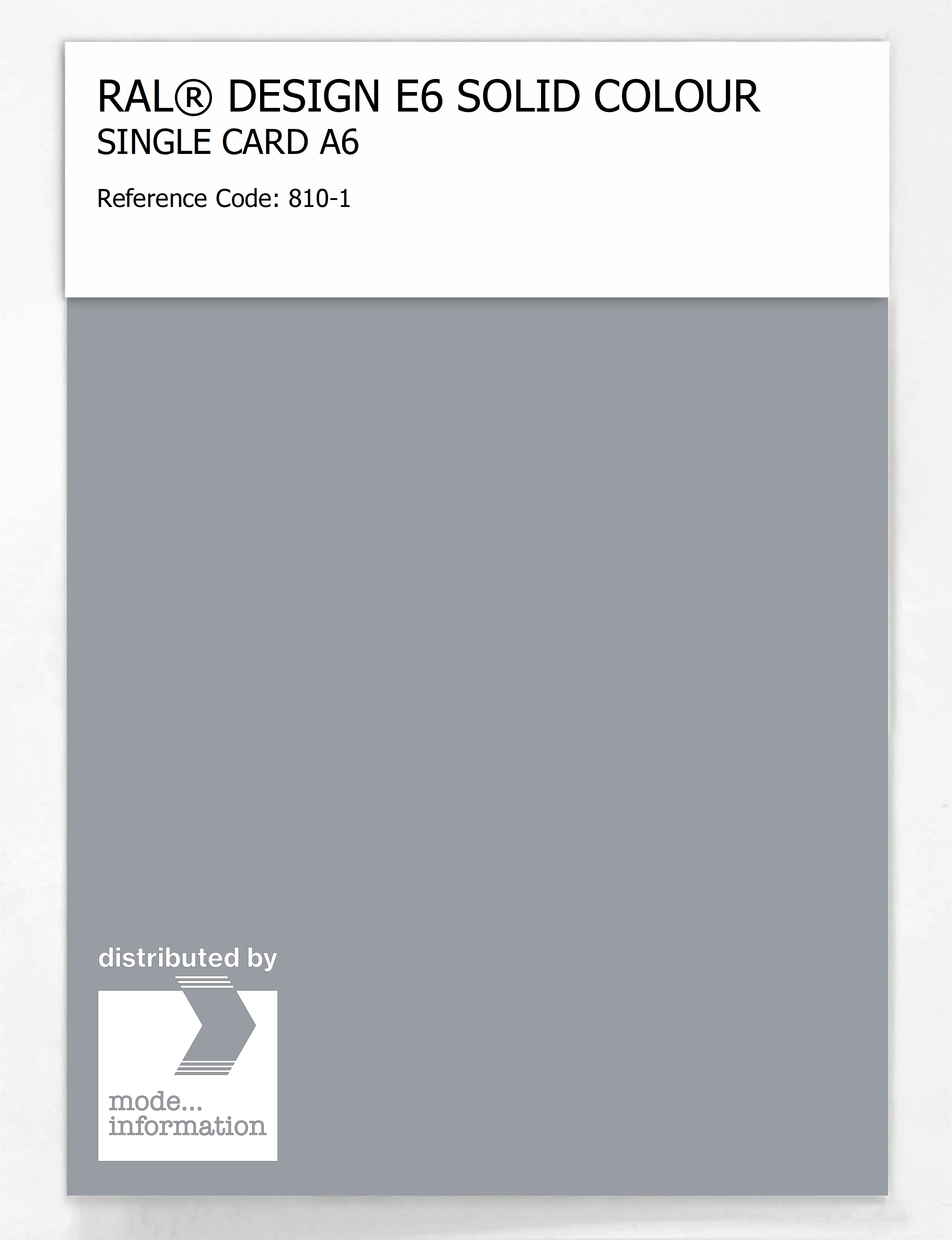 Artikelbild 1 des Artikels “RAL® EFFECT E6 SINGLE SHEET 800 SERIES A6 810-1 “