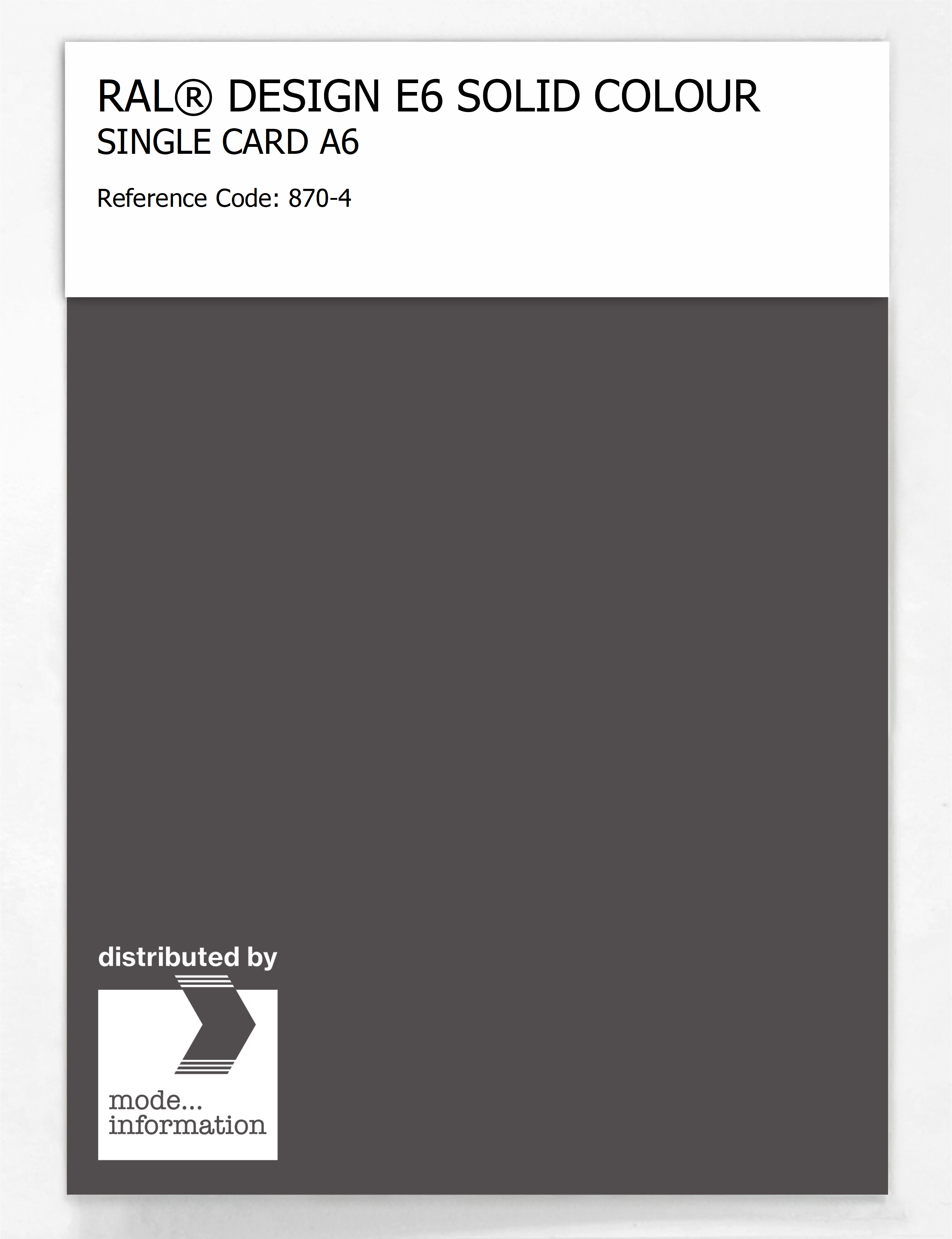 Artikelbild 1 des Artikels “RAL® EFFECT E6 SINGLE SHEET 800 SERIES A6 870-4 “
