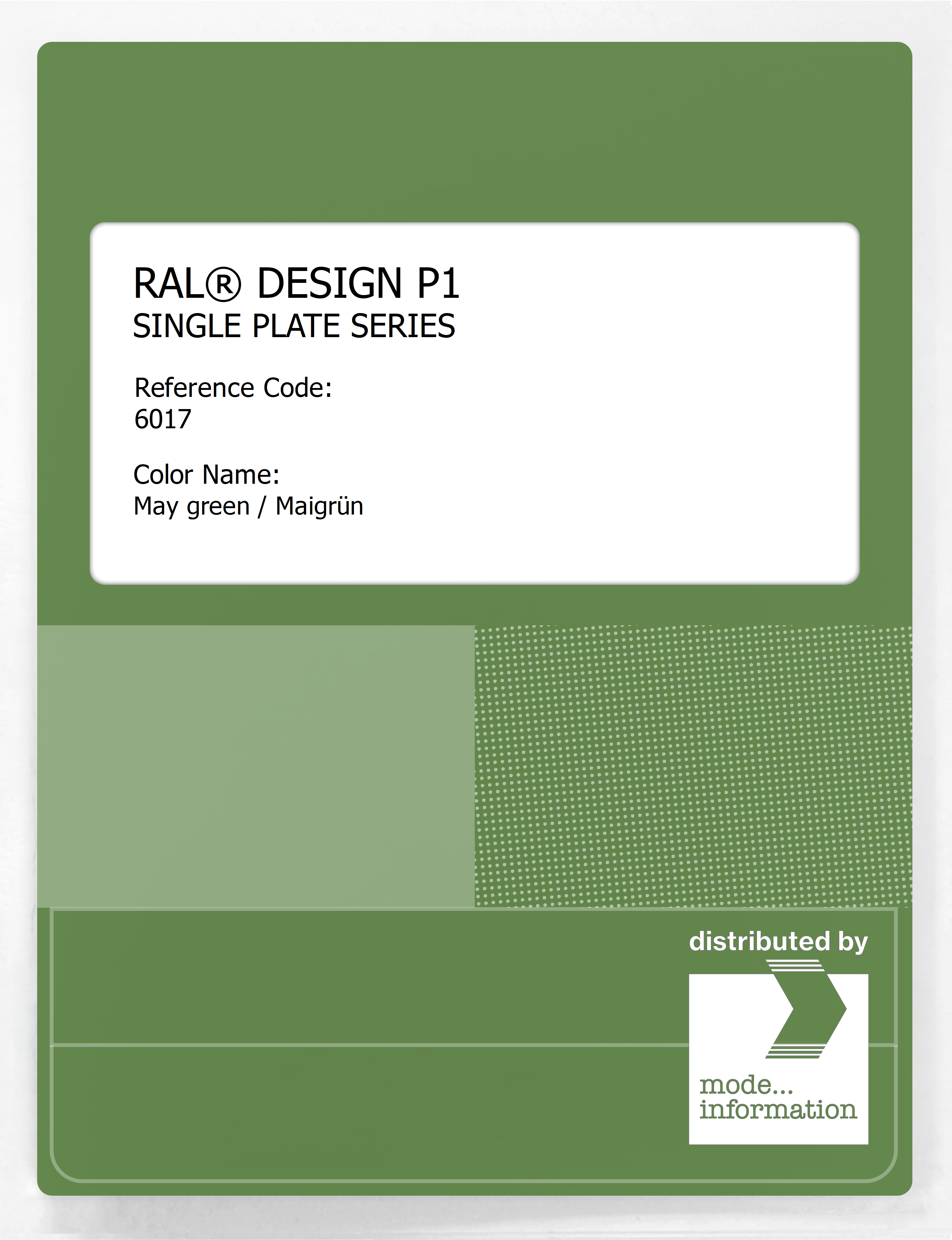Artikelbild 1 des Artikels “RAL® PLASTICS P1 SINGLE PLATE 6000 SERIES 6017 May green / Maigrün “