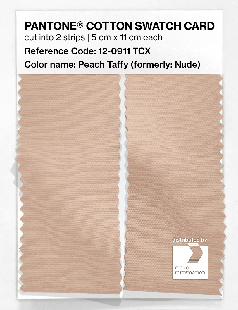 Product image 2 of the product “PANTONE® COTTON SWATCH CARD 12-0911 TCX Nude ”