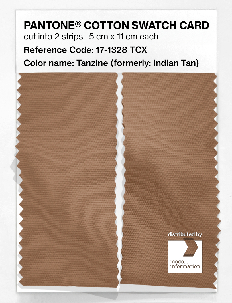 Product image 2 of the product “PANTONE® COTTON SWATCH CARD 17-1328 TCX Indian Tan ”