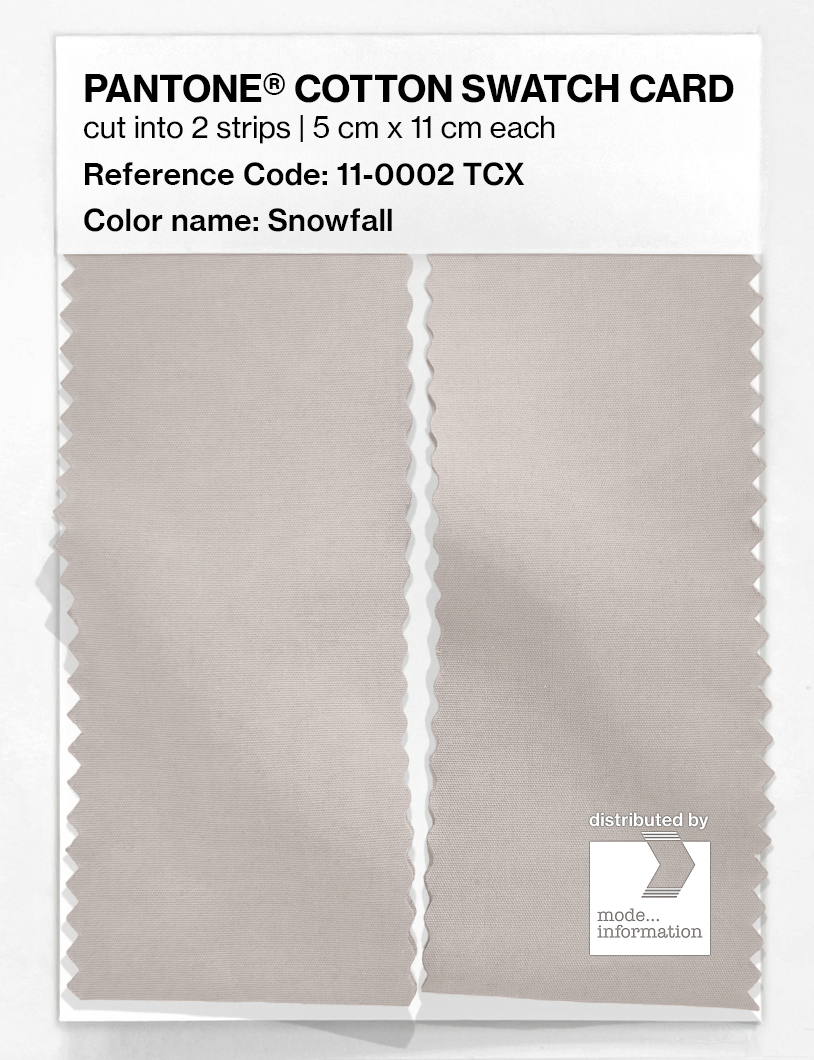 Artikelbild 2 des Artikels “PANTONE® COTTON SWATCH CARD 11-0002 TCX Snowfall “