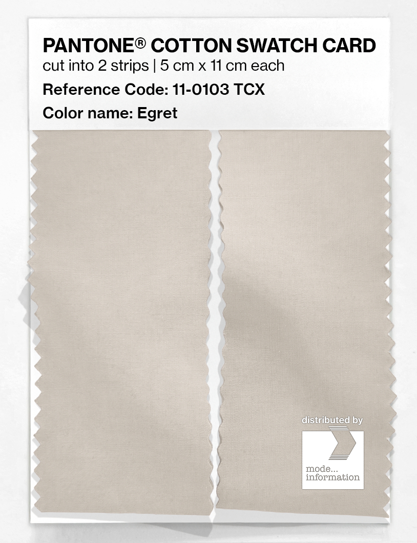 Artikelbild 2 des Artikels “PANTONE® COTTON SWATCH CARD 11-0103 TCX Egret “