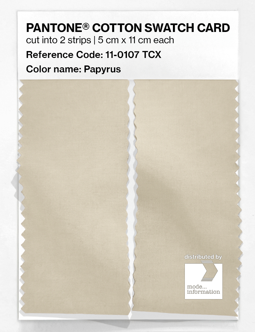 Artikelbild 2 des Artikels “PANTONE® COTTON SWATCH CARD 11-0107 TCX Papyrus “
