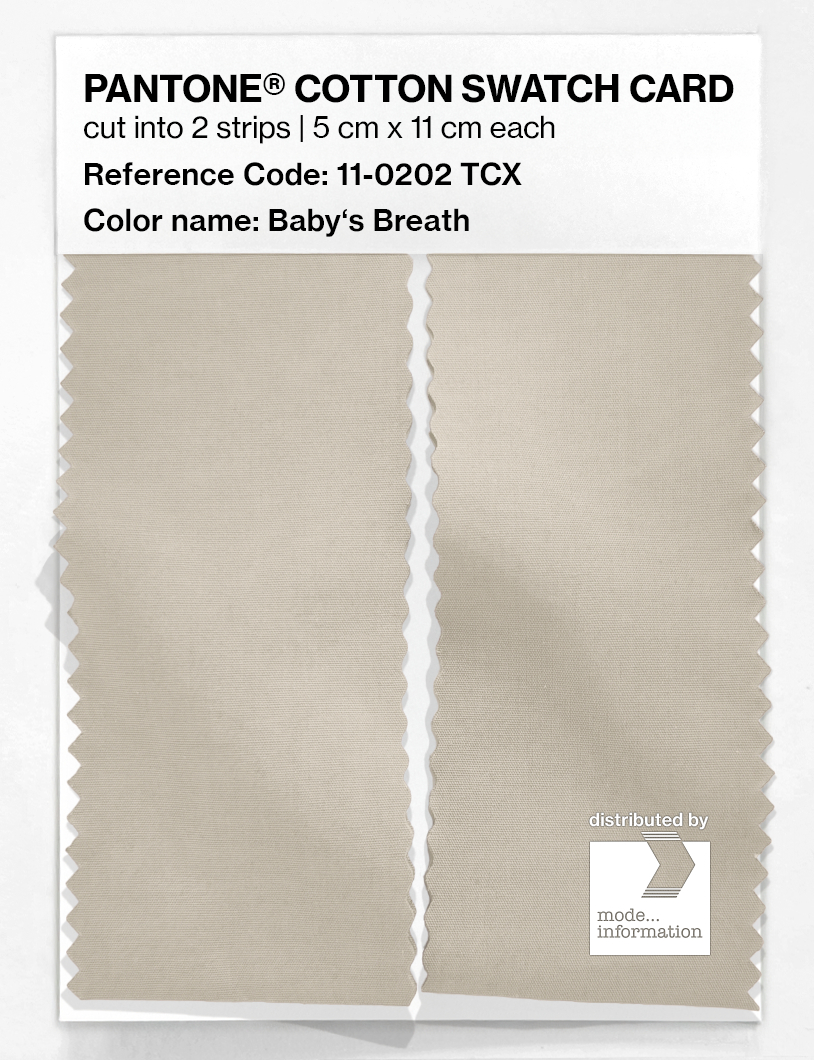 Artikelbild 2 des Artikels “PANTONE® COTTON SWATCH CARD 11-0202 TCX Baby's Breath “