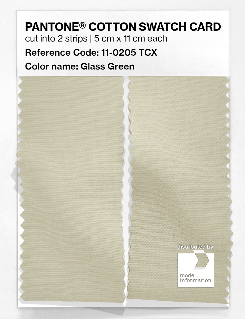 Artikelbild 2 des Artikels “PANTONE® COTTON SWATCH CARD 11-0205 TCX Glass Green “
