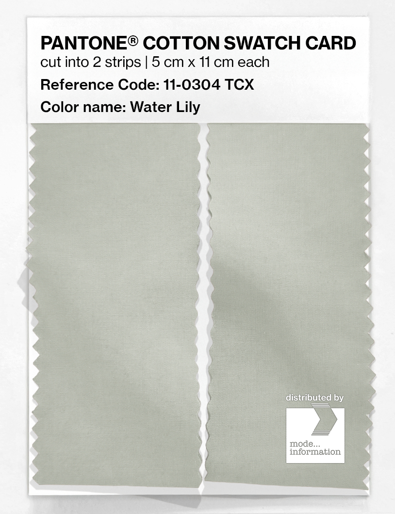 Product image 2 of the product “PANTONE® COTTON SWATCH CARD 11-0304 TCX Water Lily ”