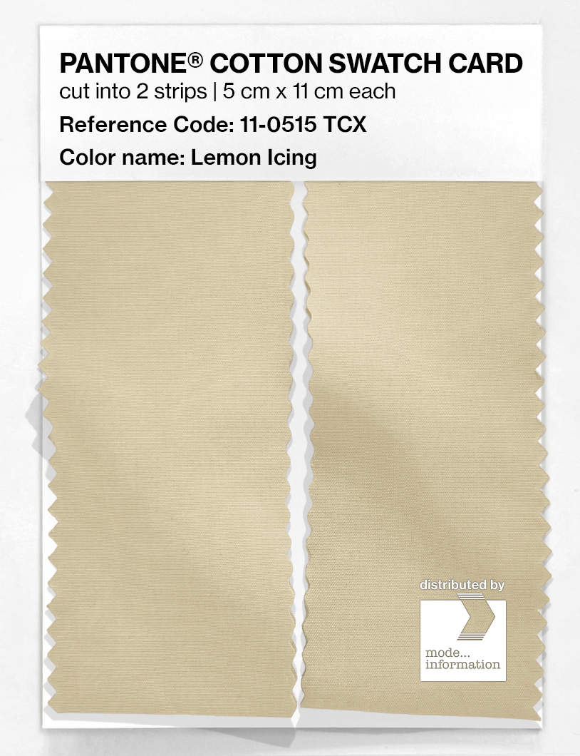Artikelbild 2 des Artikels “PANTONE® COTTON SWATCH CARD 11-0515 TCX Lemon Icing “